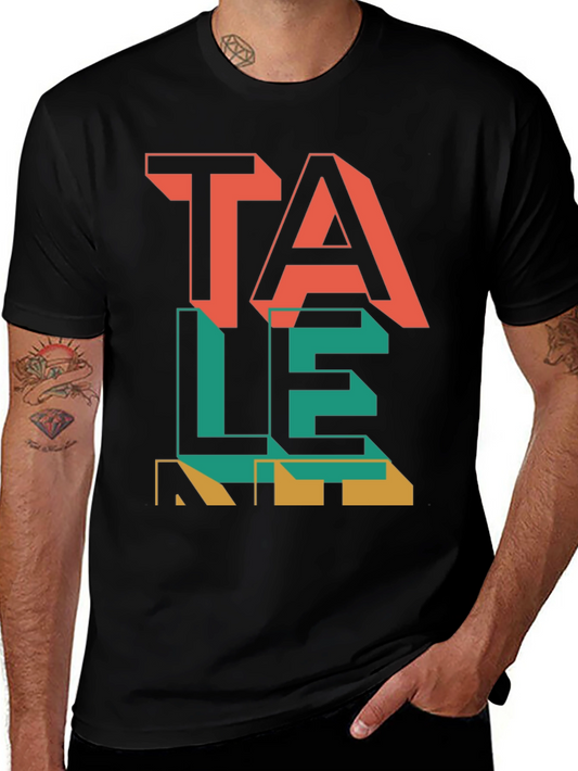 Talent Graphic Tee - Modern Word Art Shirt