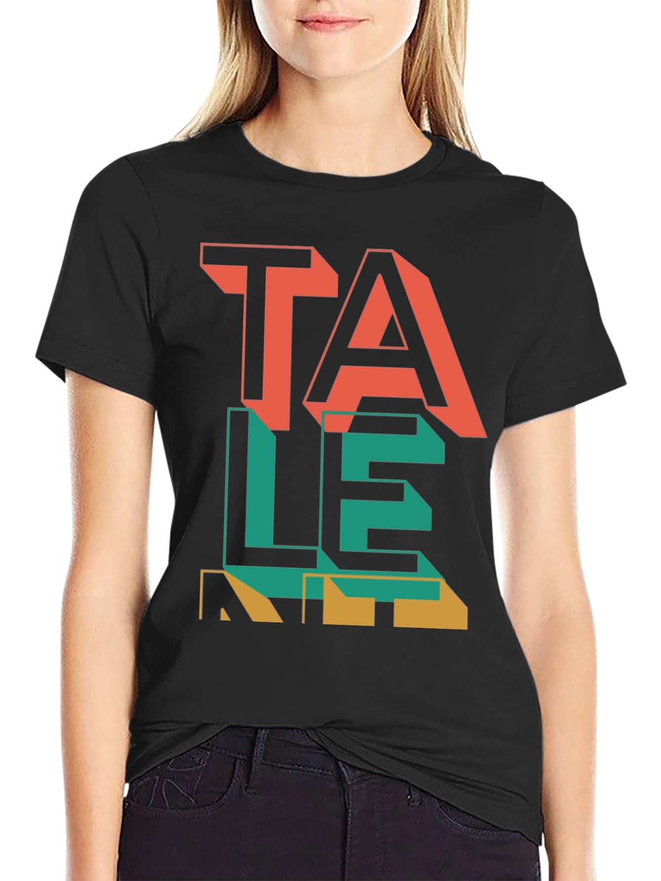 Talent Graphic Tee - Modern Word Art Shirt