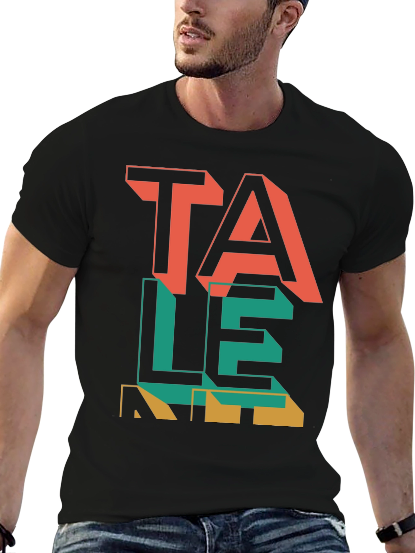 Talent Graphic Tee - Modern Word Art Shirt