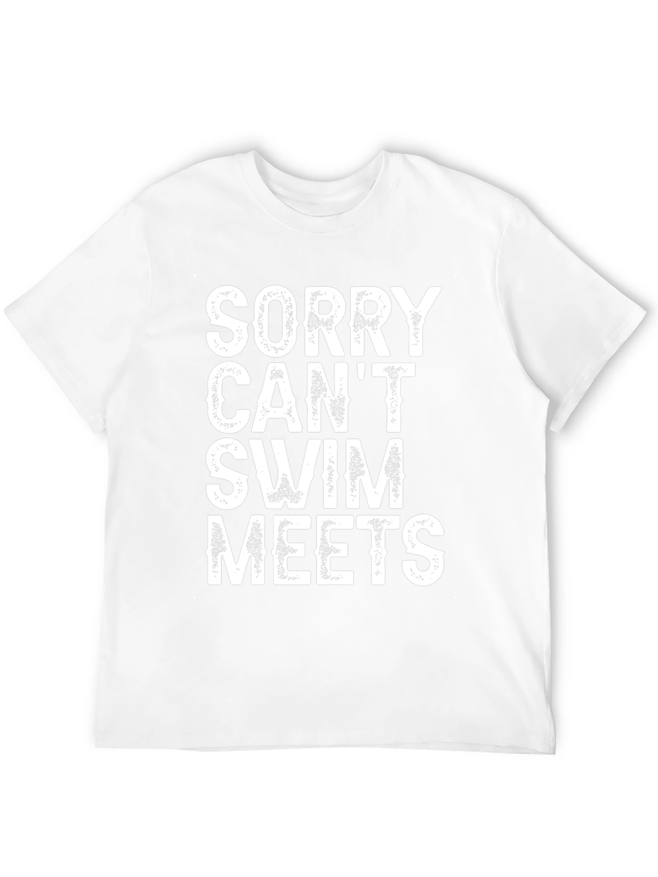Funny Sorry Cant Swim Meets T-Shirt