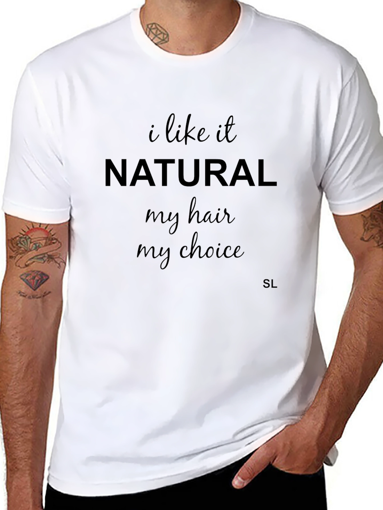 I Like It Natural T-Shirt - Cotton Casual Tee