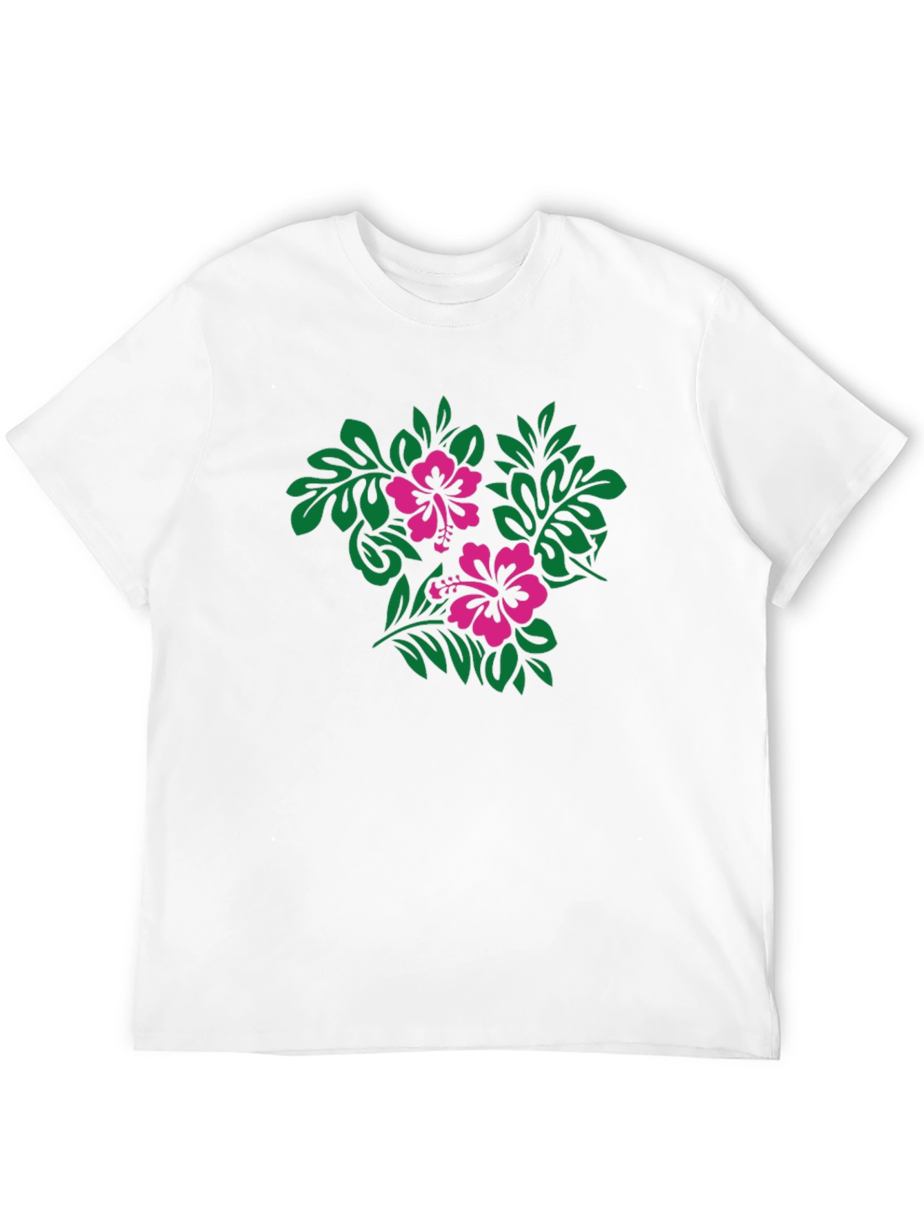 Hibiscus Floral Print Black T-Shirt