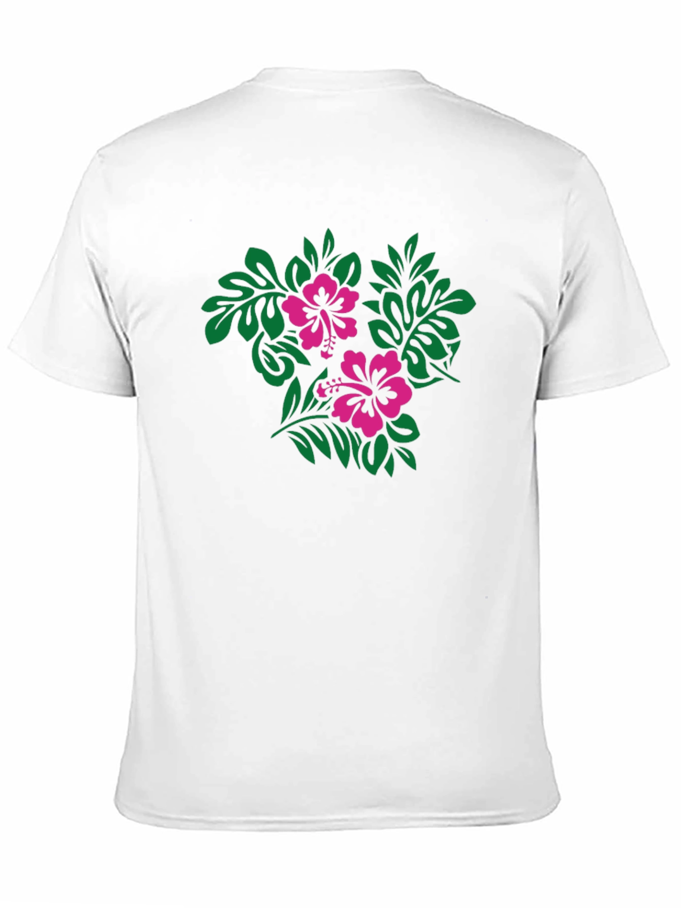 Hibiscus Floral Print Black T-Shirt