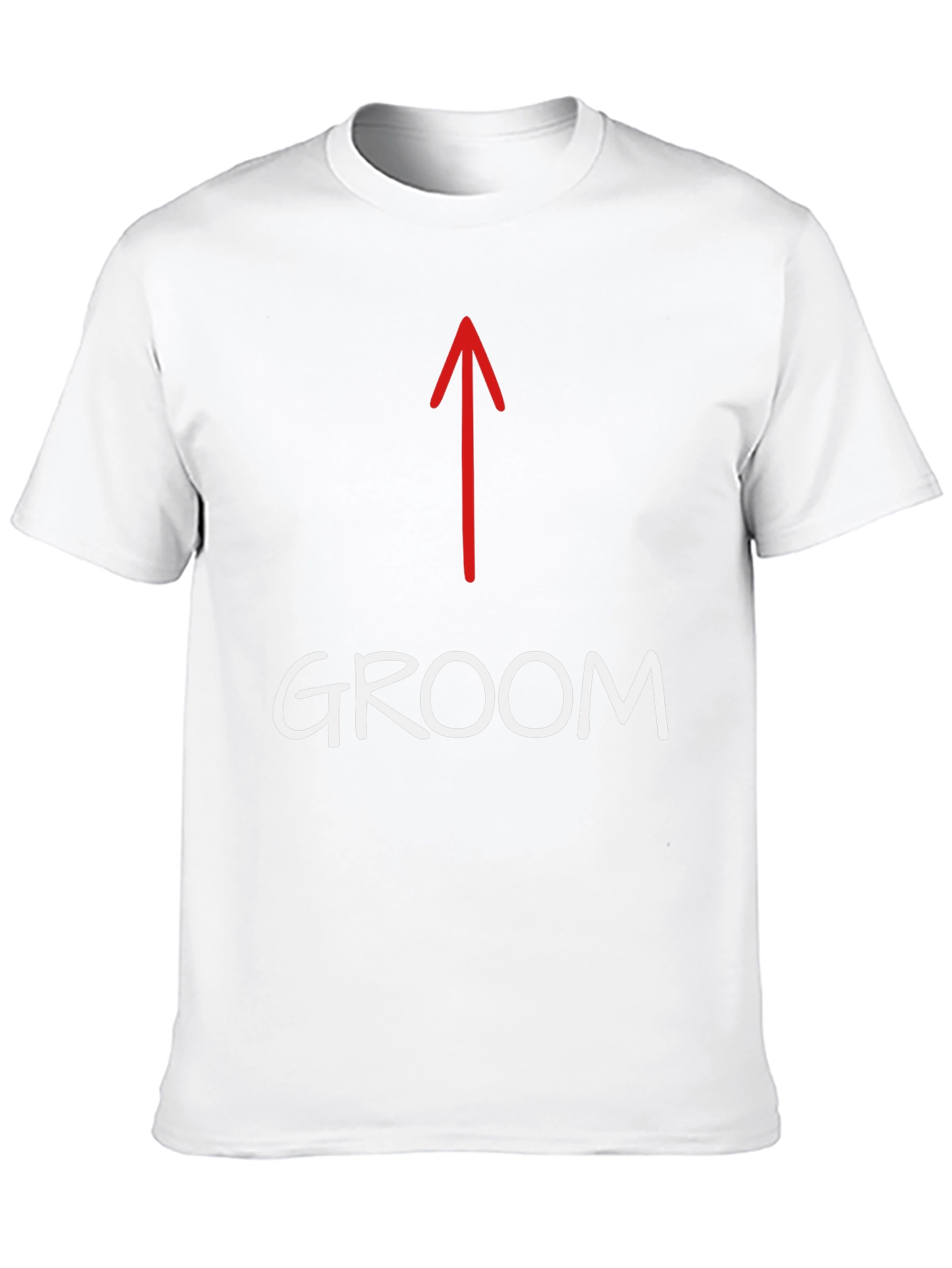Groom T-Shirt with Arrow - Bachelor Party Apparel