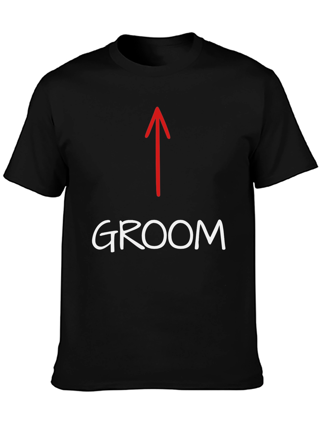 Groom T-Shirt with Arrow - Bachelor Party Apparel