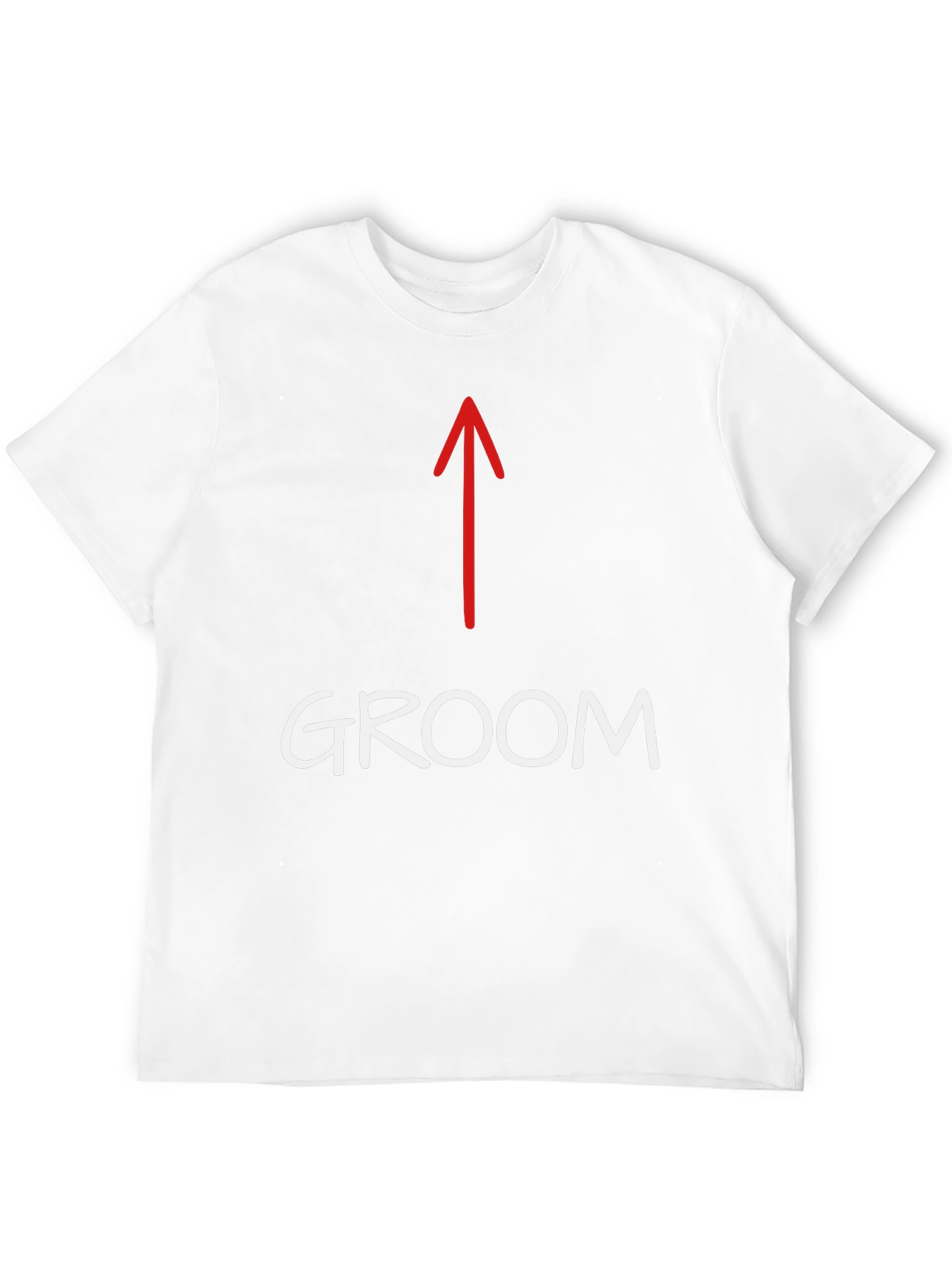Groom T-Shirt with Arrow - Bachelor Party Apparel