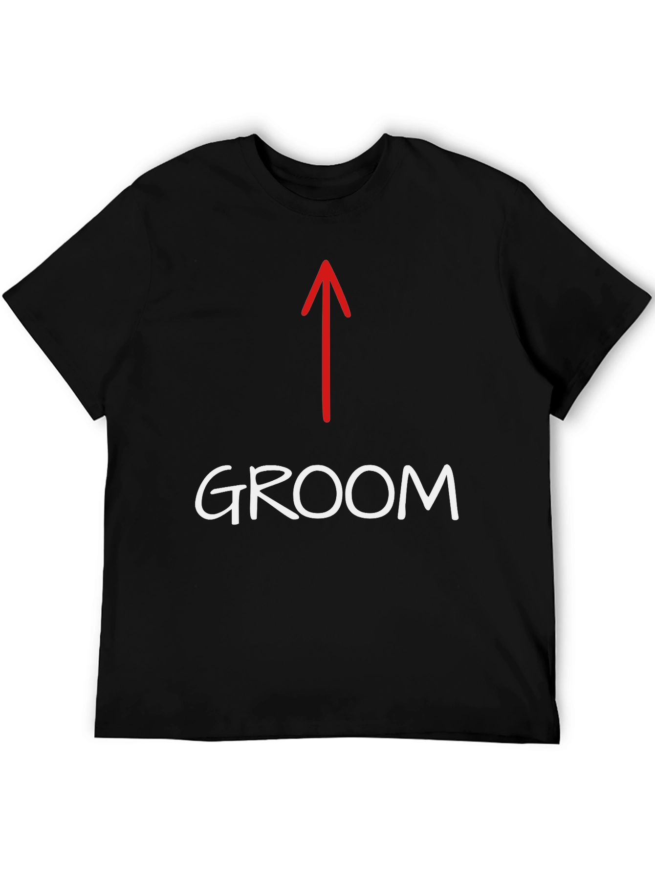 Groom T-Shirt with Arrow - Bachelor Party Apparel