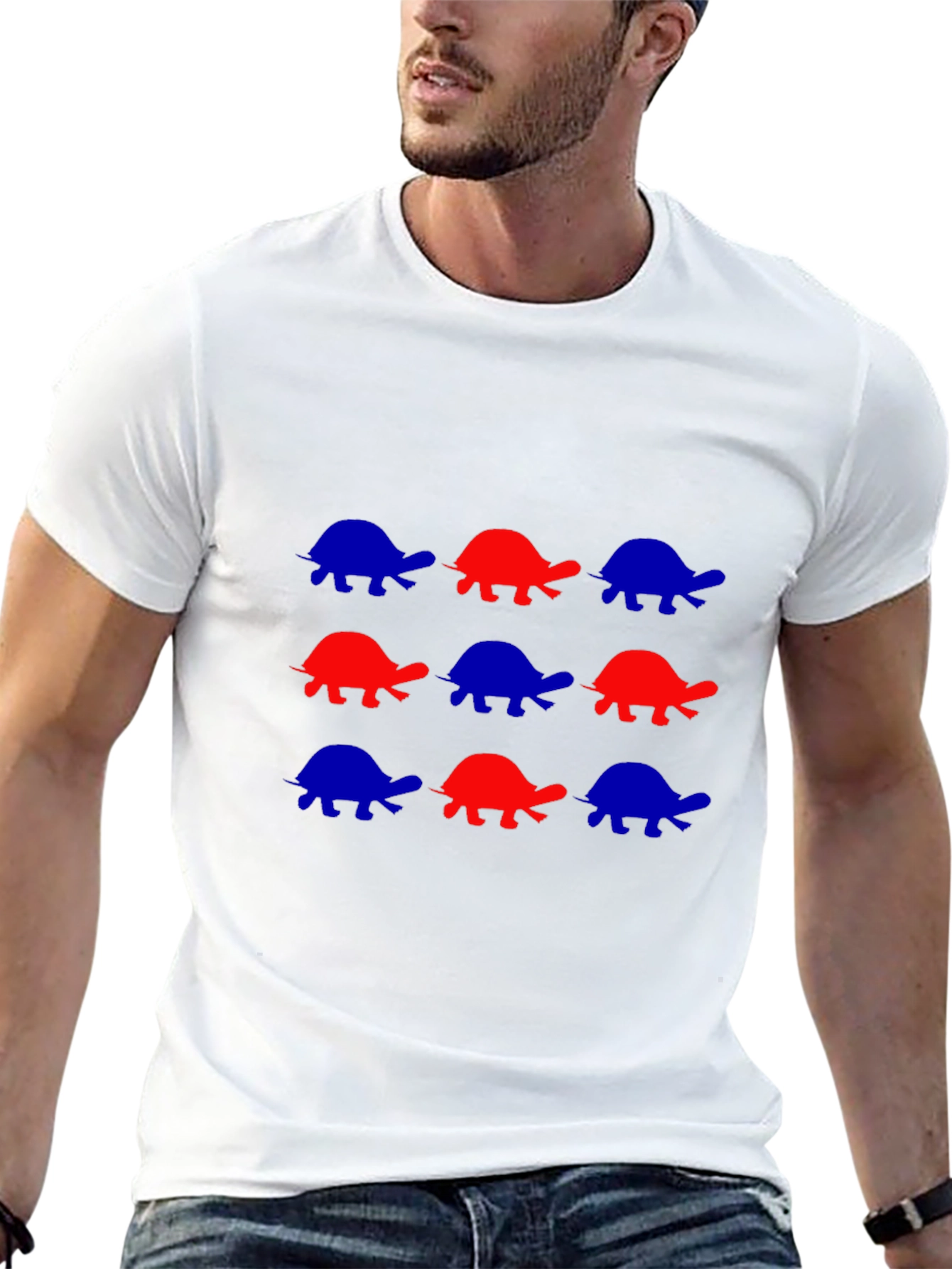 Turtle Pattern T-Shirt - Fun and Stylish