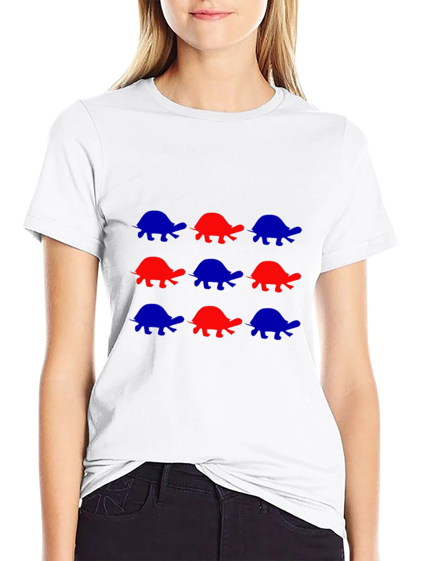 Turtle Pattern T-Shirt - Fun and Stylish