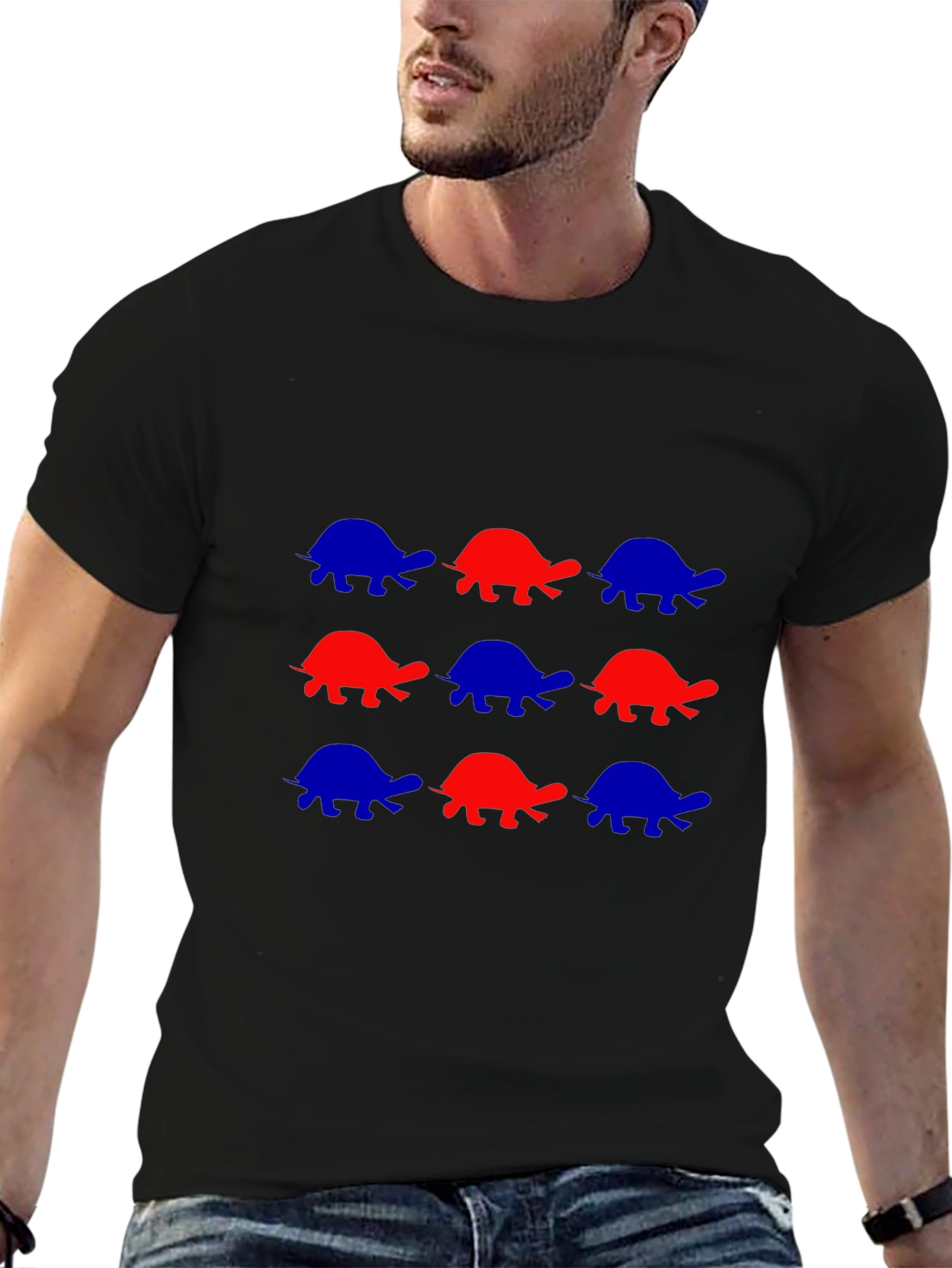 Turtle Pattern T-Shirt - Fun and Stylish