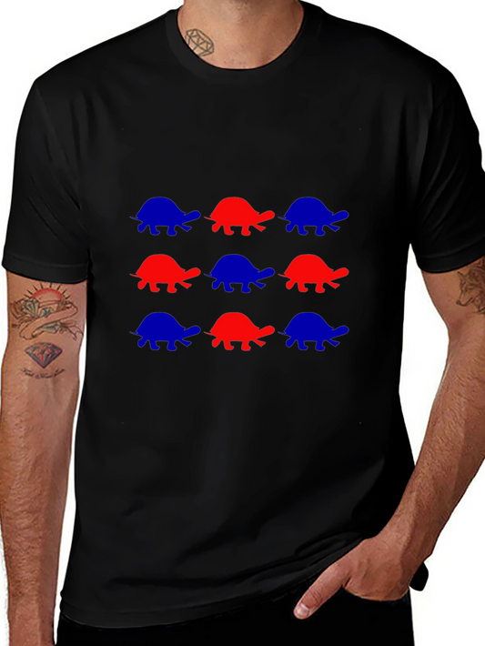 Turtle Pattern T-Shirt - Fun and Stylish