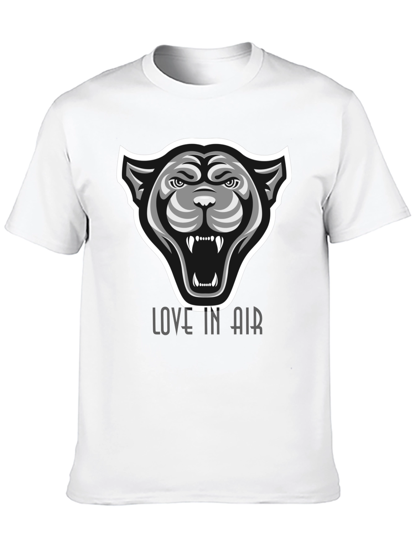 Mens Black T-Shirt - Panther Graphic