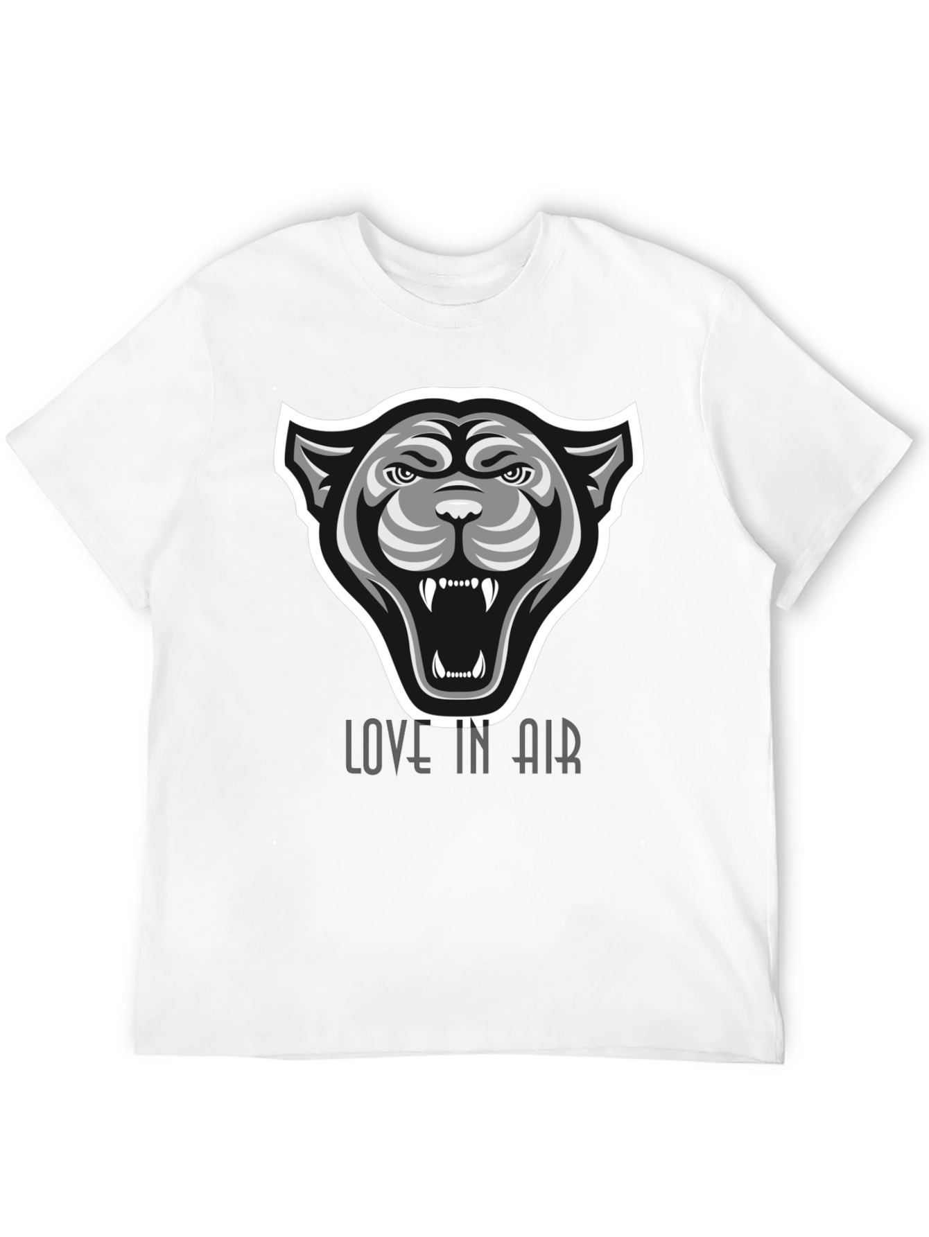 Mens Black T-Shirt - Panther Graphic