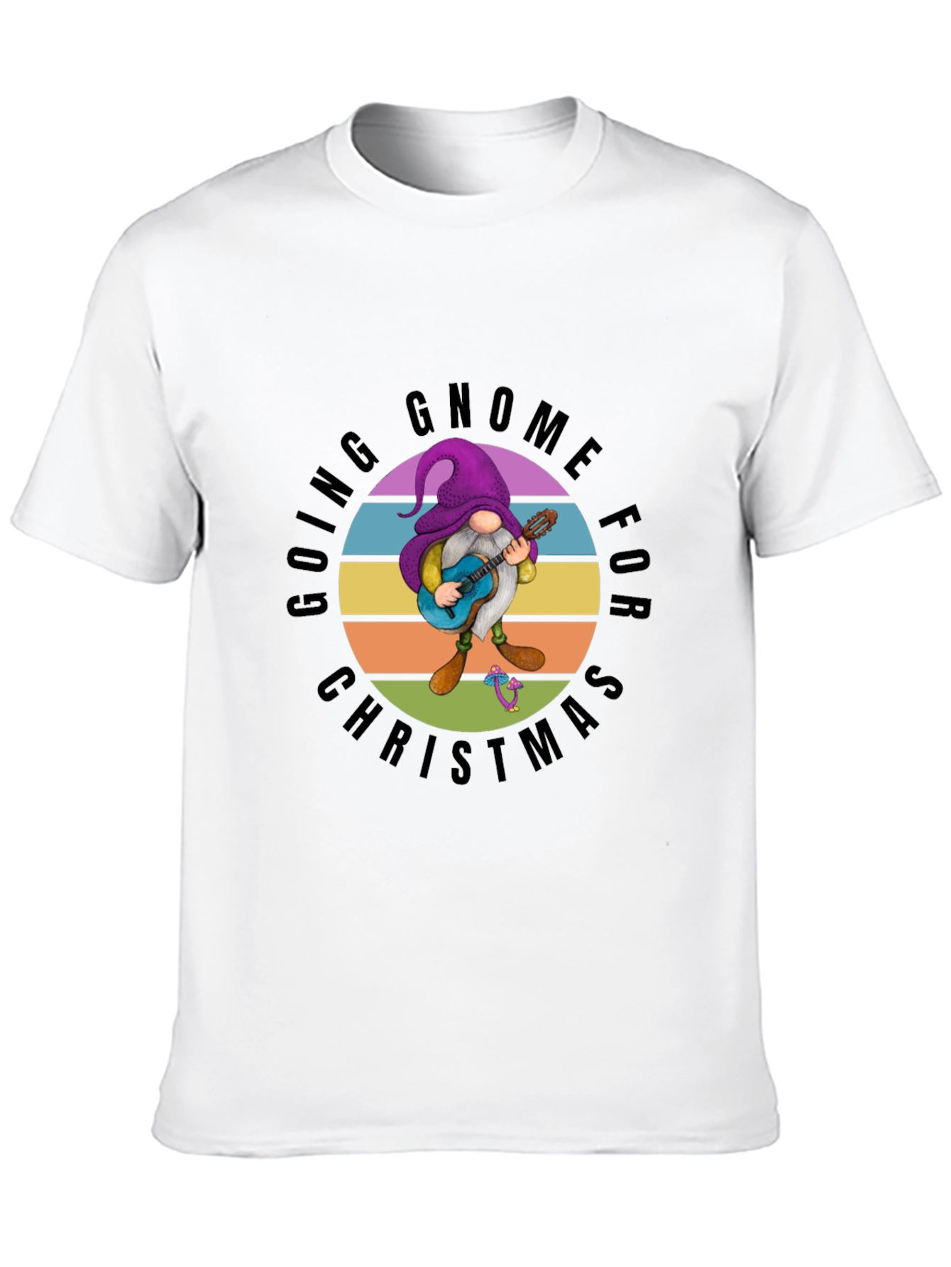 Going Gnome for Christmas Black T-Shirt