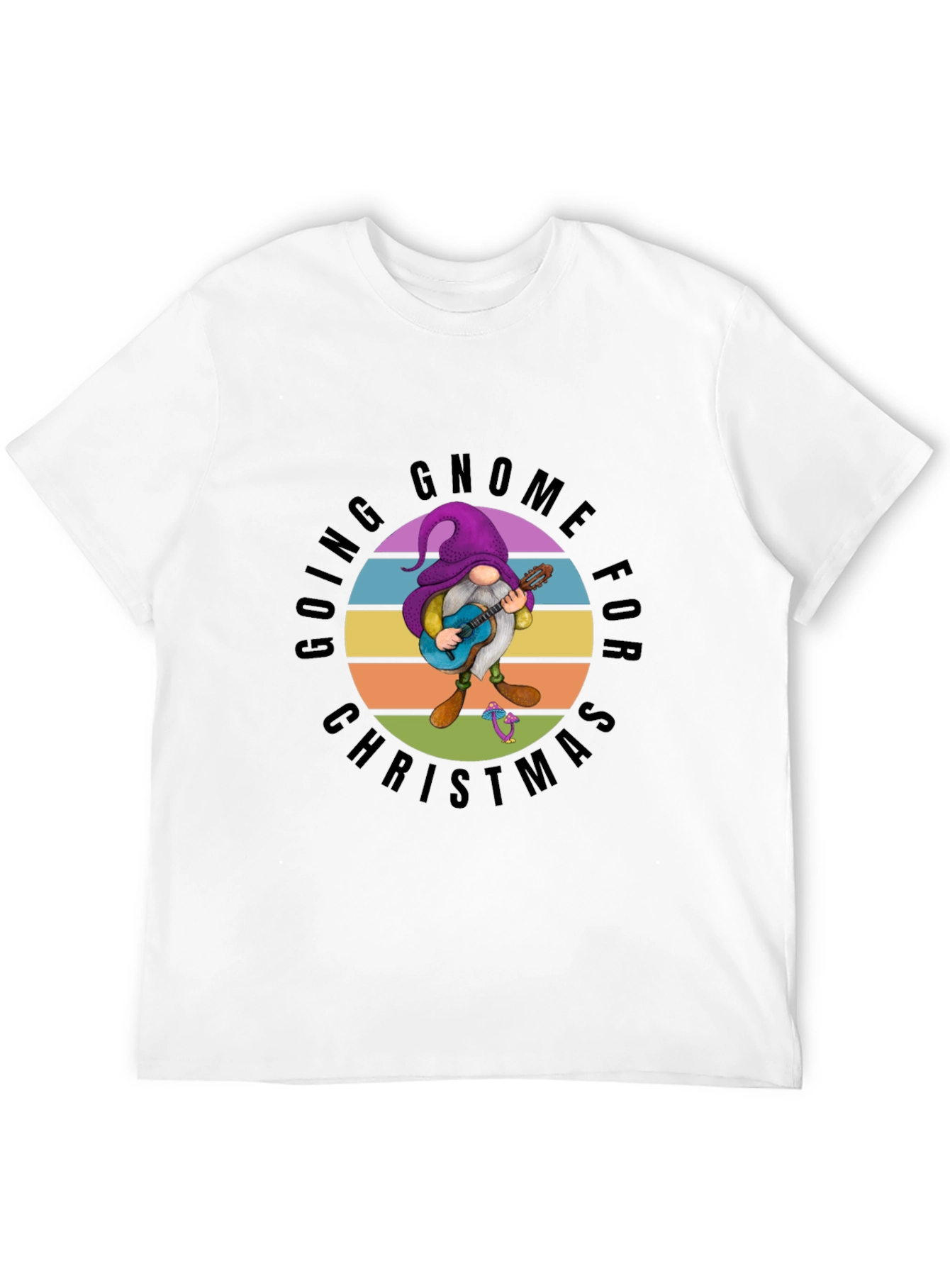 Going Gnome for Christmas Black T-Shirt