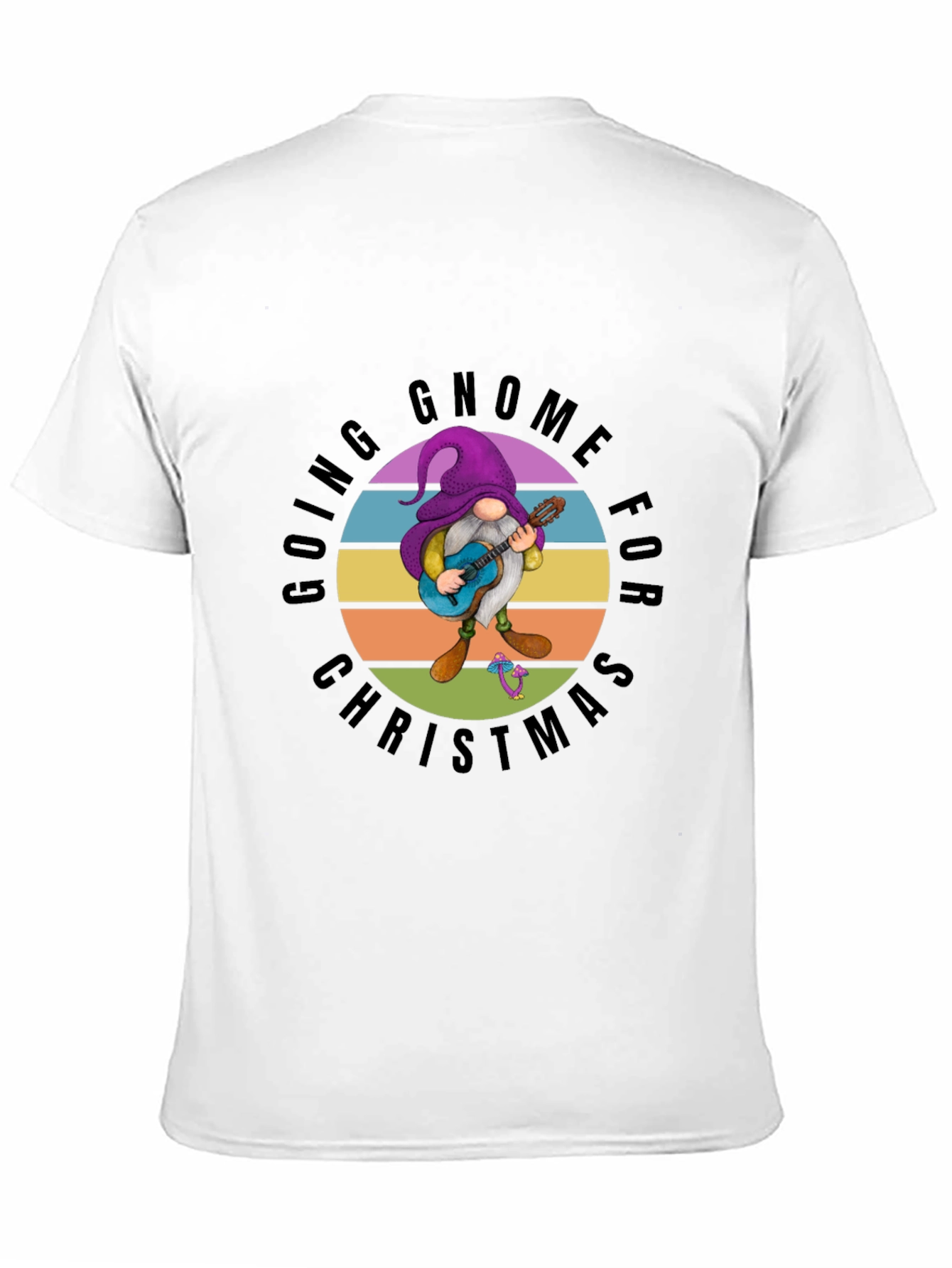 Going Gnome for Christmas Black T-Shirt