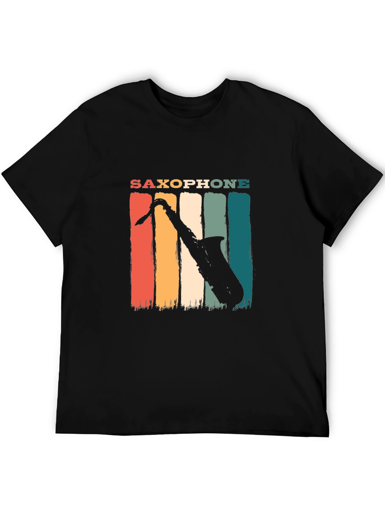 Saxophone Retro Graphic Tee - Music Lover T-Shirt