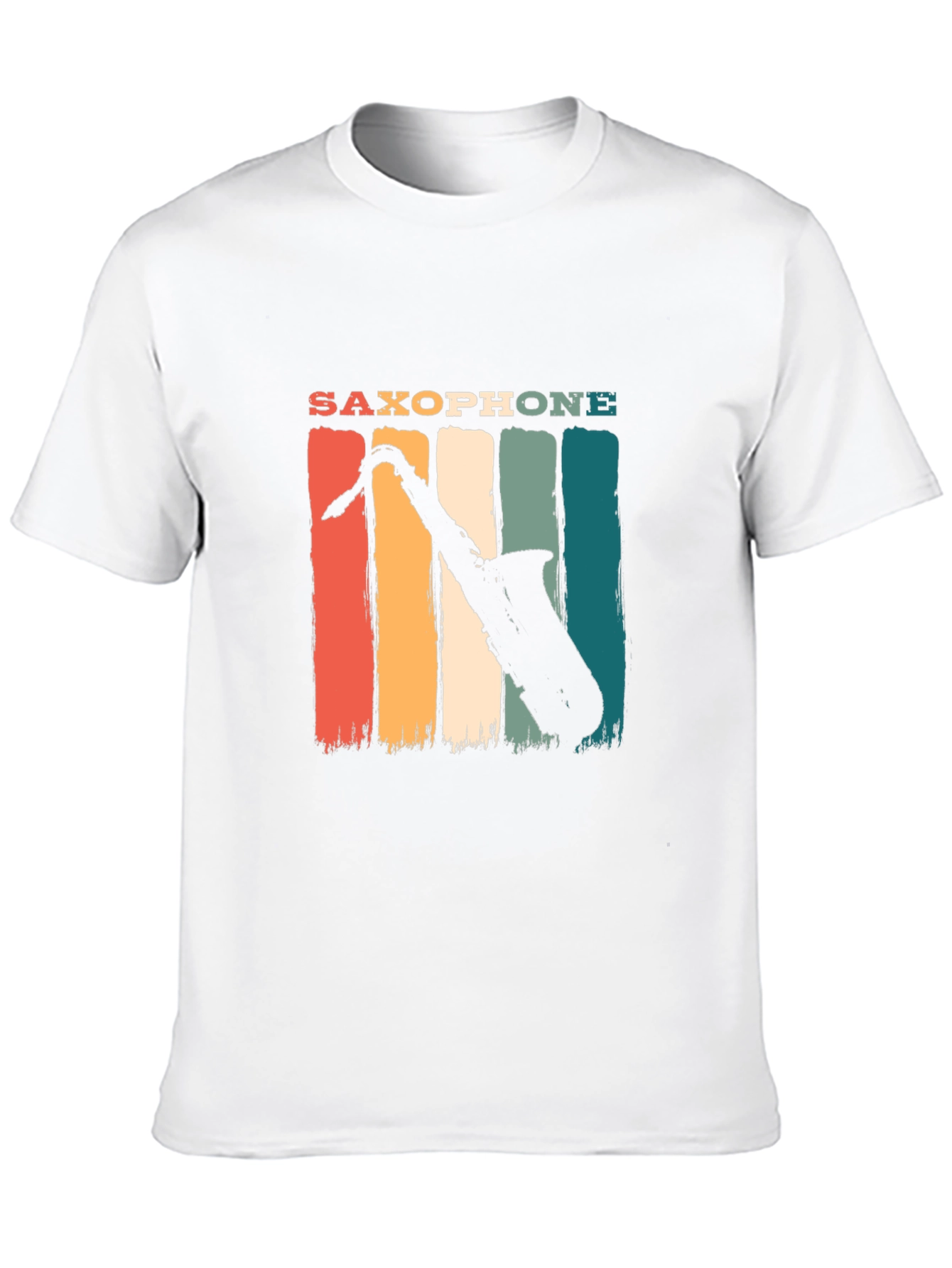 Saxophone Retro Graphic Tee - Music Lover T-Shirt