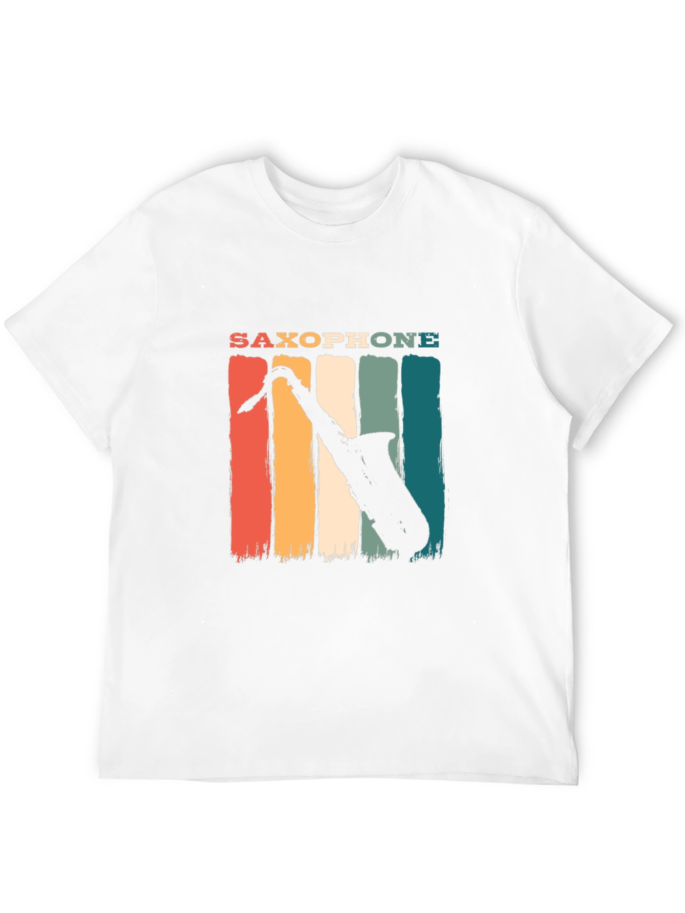 Saxophone Retro Graphic Tee - Music Lover T-Shirt