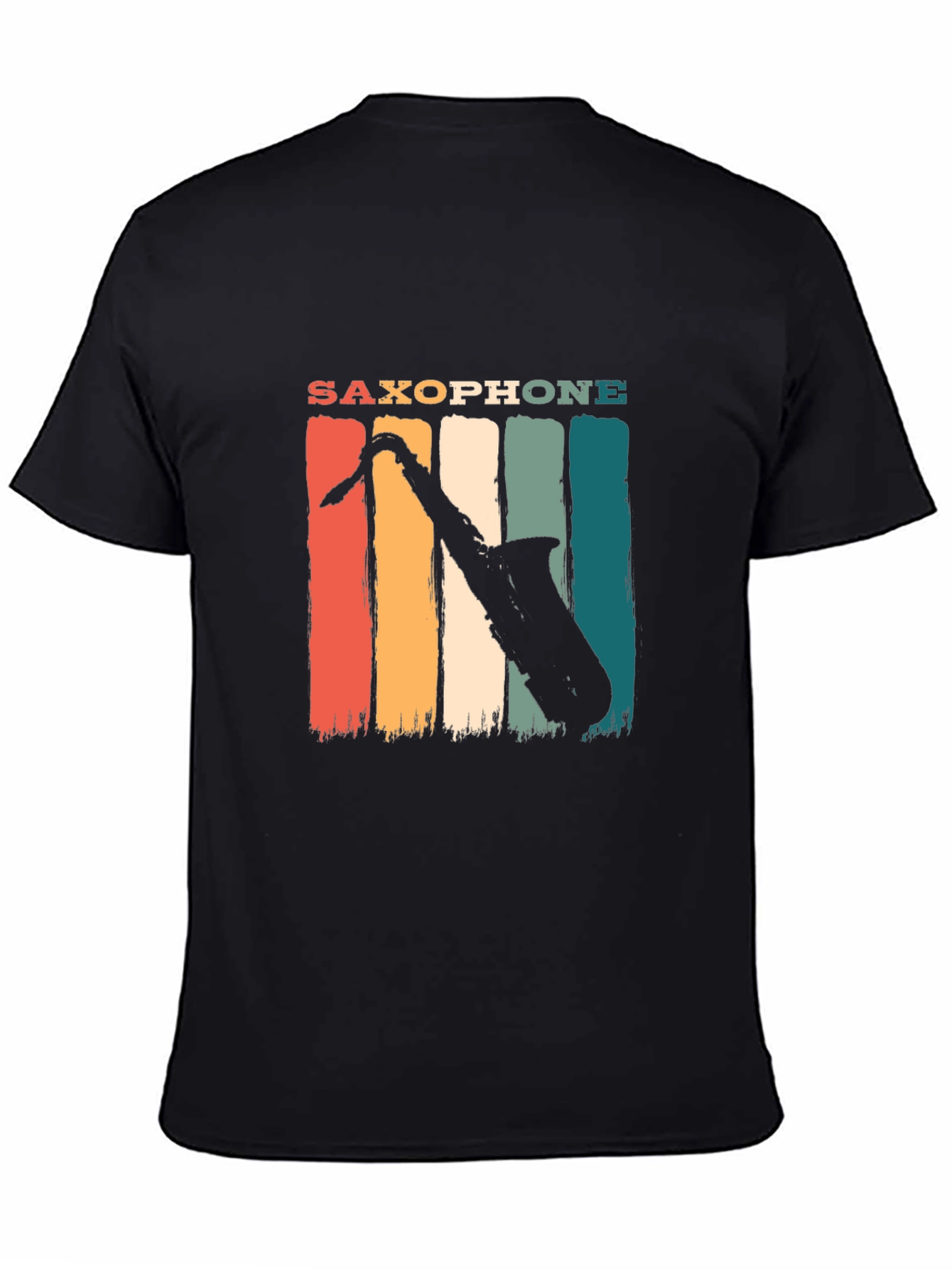 Saxophone Retro Graphic Tee - Music Lover T-Shirt