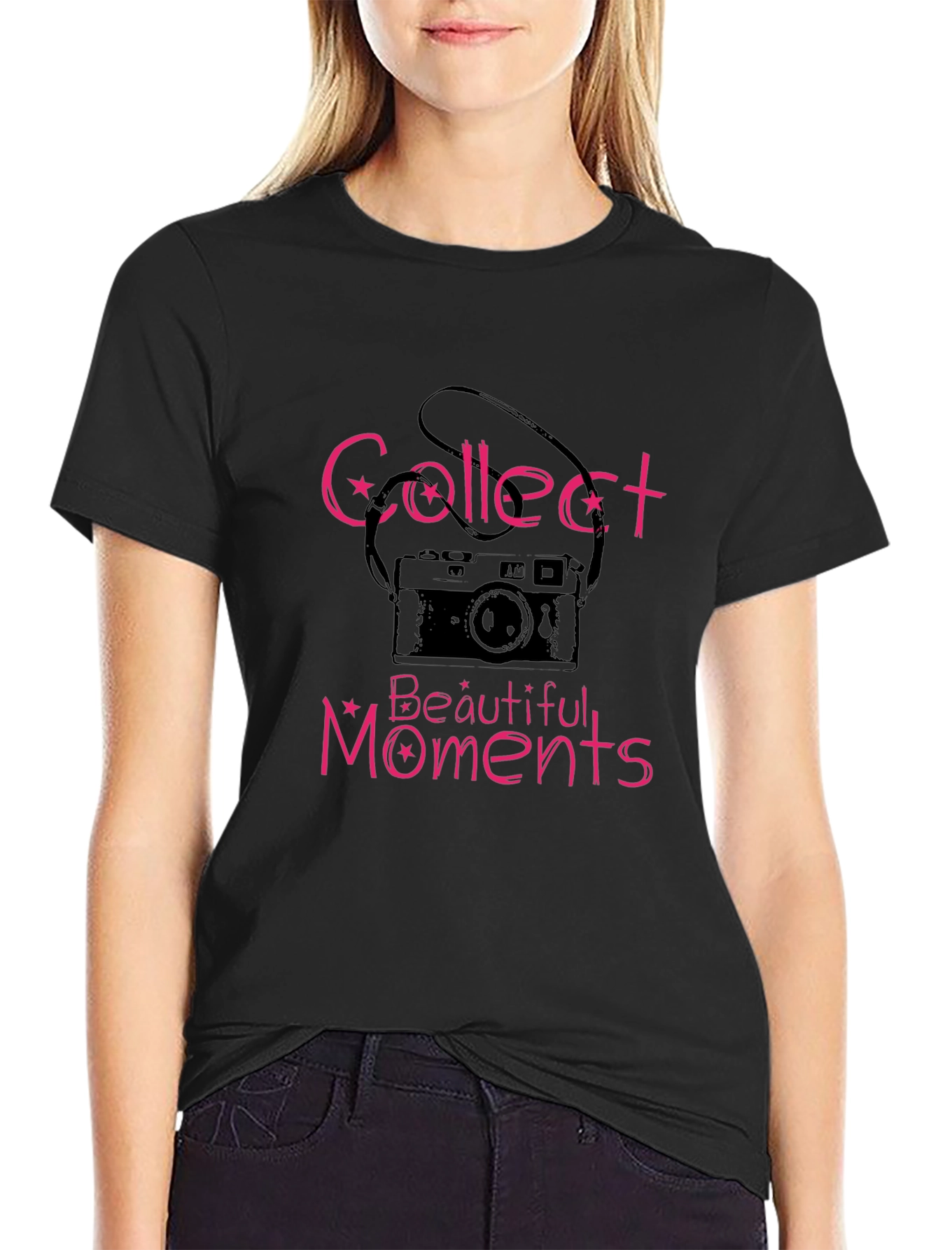 Collect Beautiful Moments Black T-Shirt