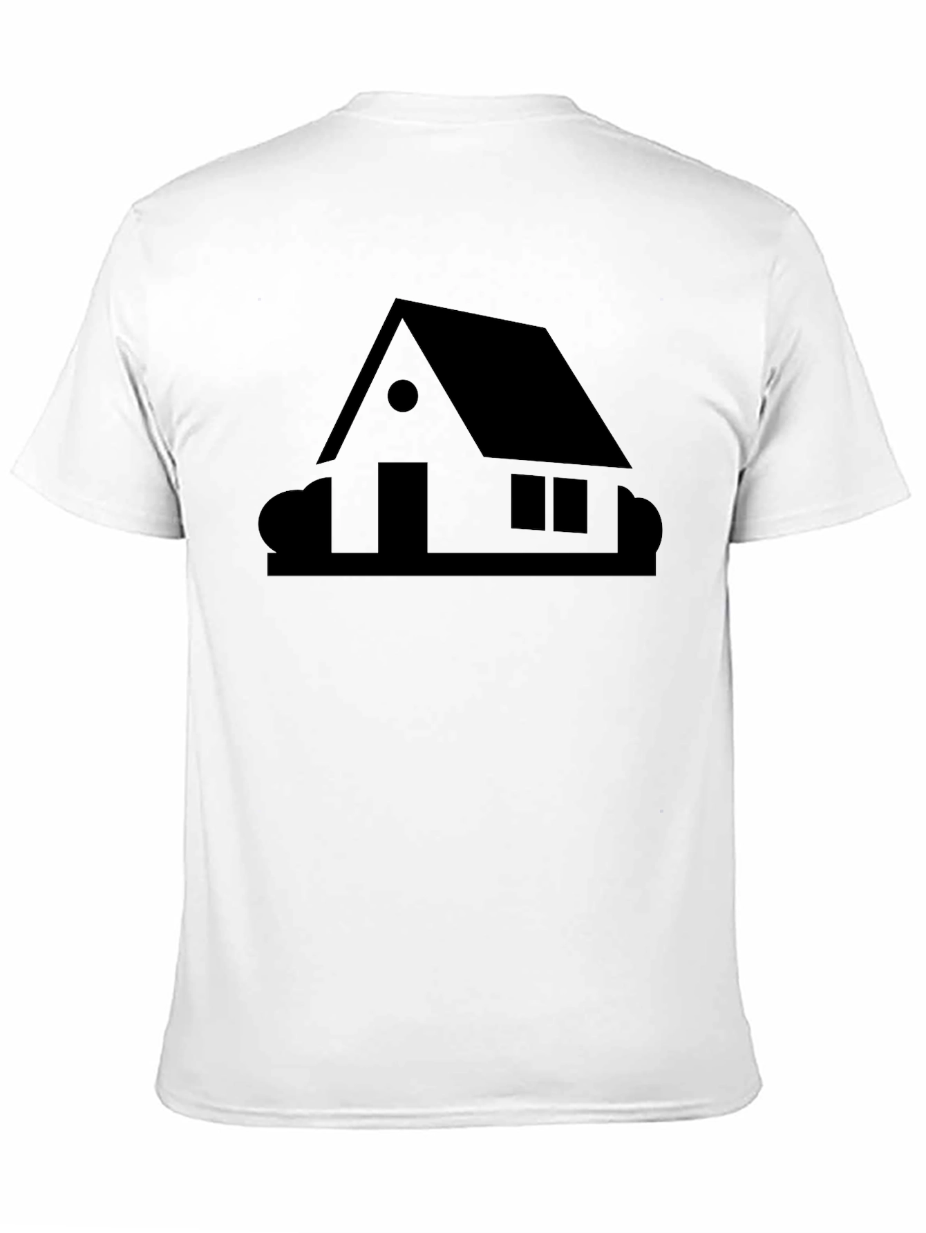 Minimalist House Graphic Black T-Shirt