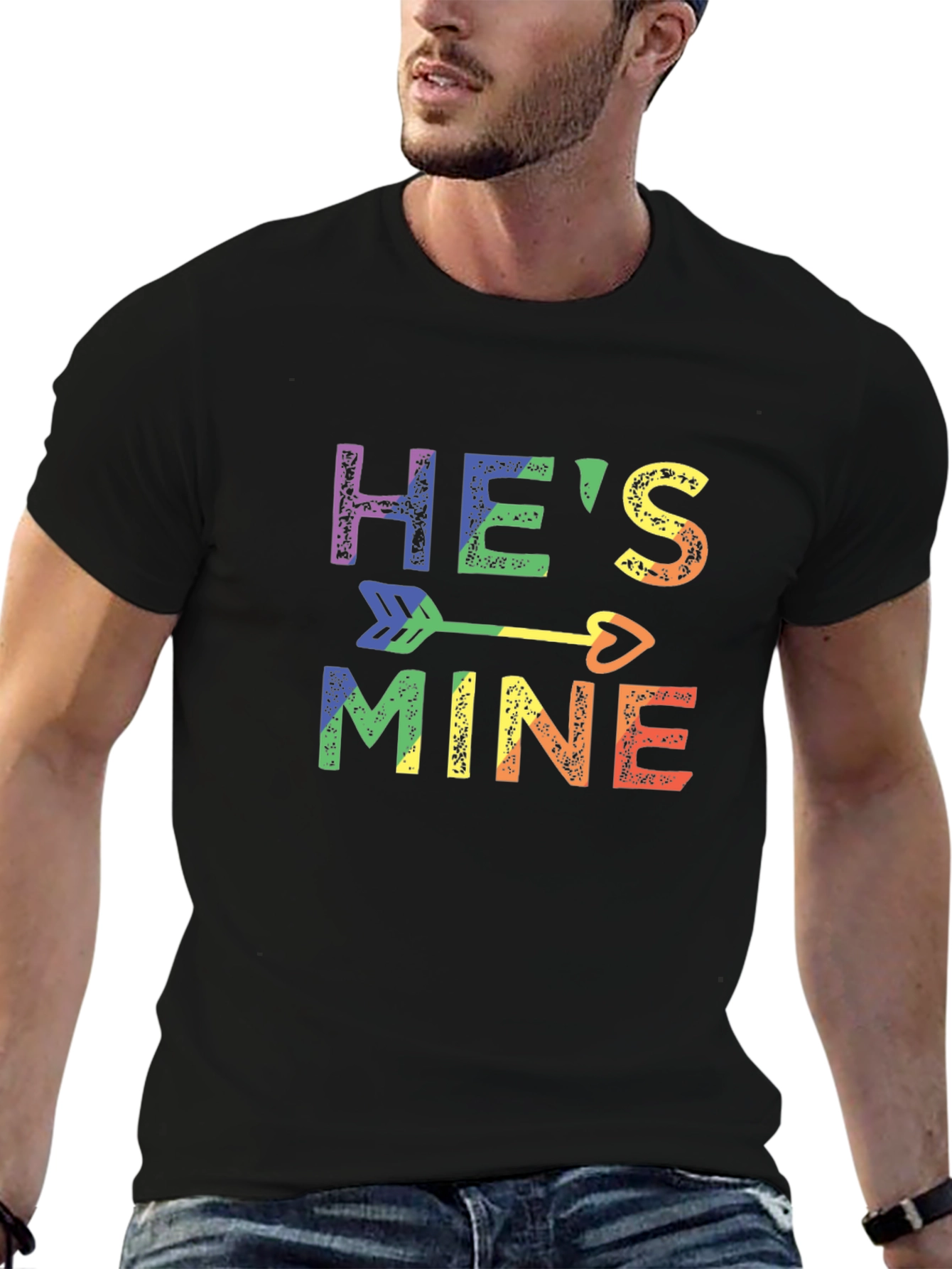 Hes Mine Rainbow LGBTQ+ Pride T-Shirt