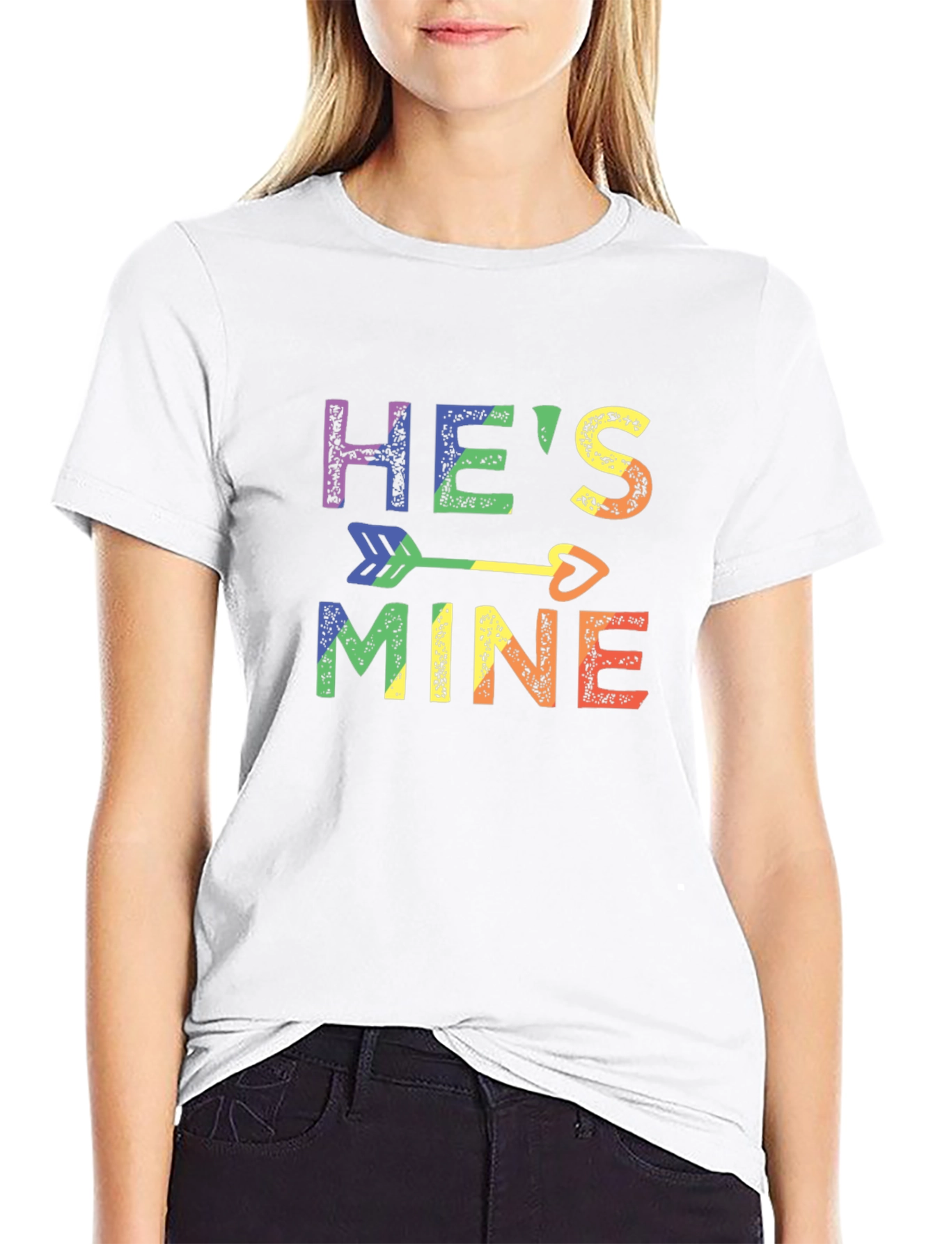 Hes Mine Rainbow LGBTQ+ Pride T-Shirt