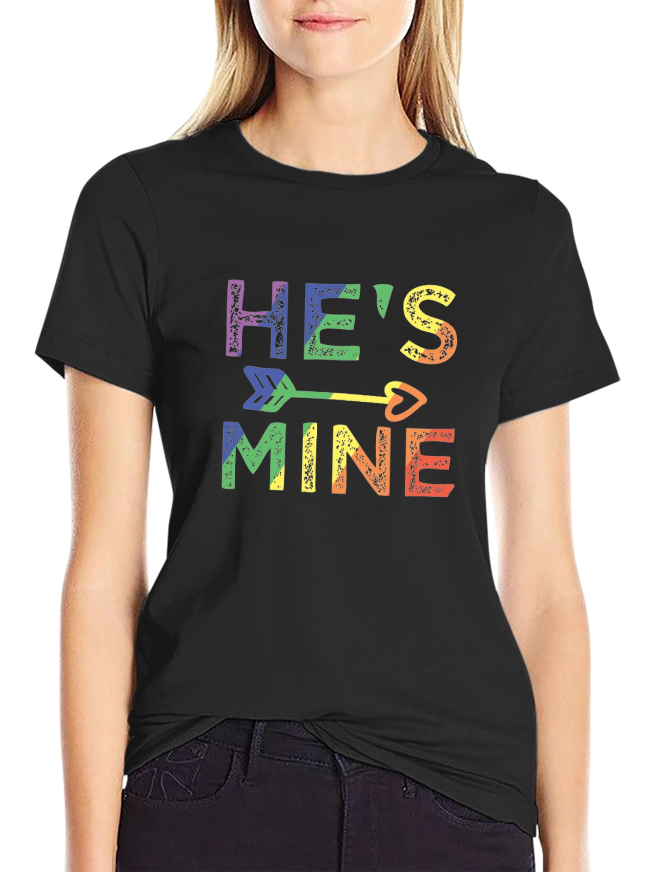 Hes Mine Rainbow LGBTQ+ Pride T-Shirt