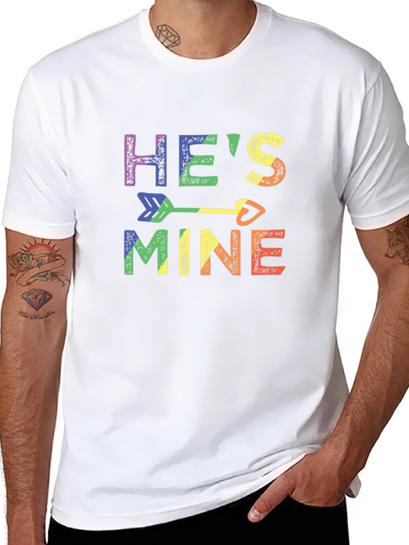 Hes Mine Rainbow LGBTQ+ Pride T-Shirt