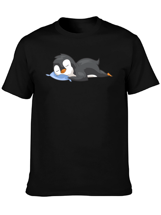 Penguin Nap Black T-Shirt