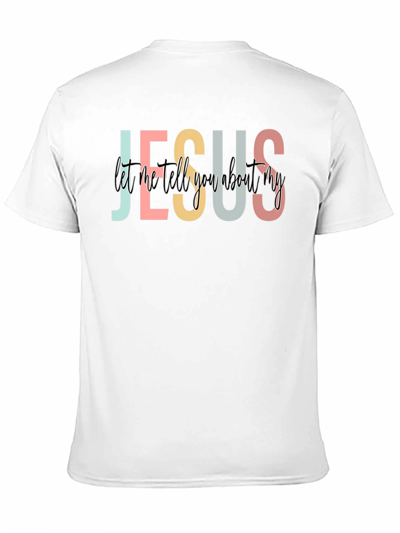 Jesus Graphic Print Black T-Shirt