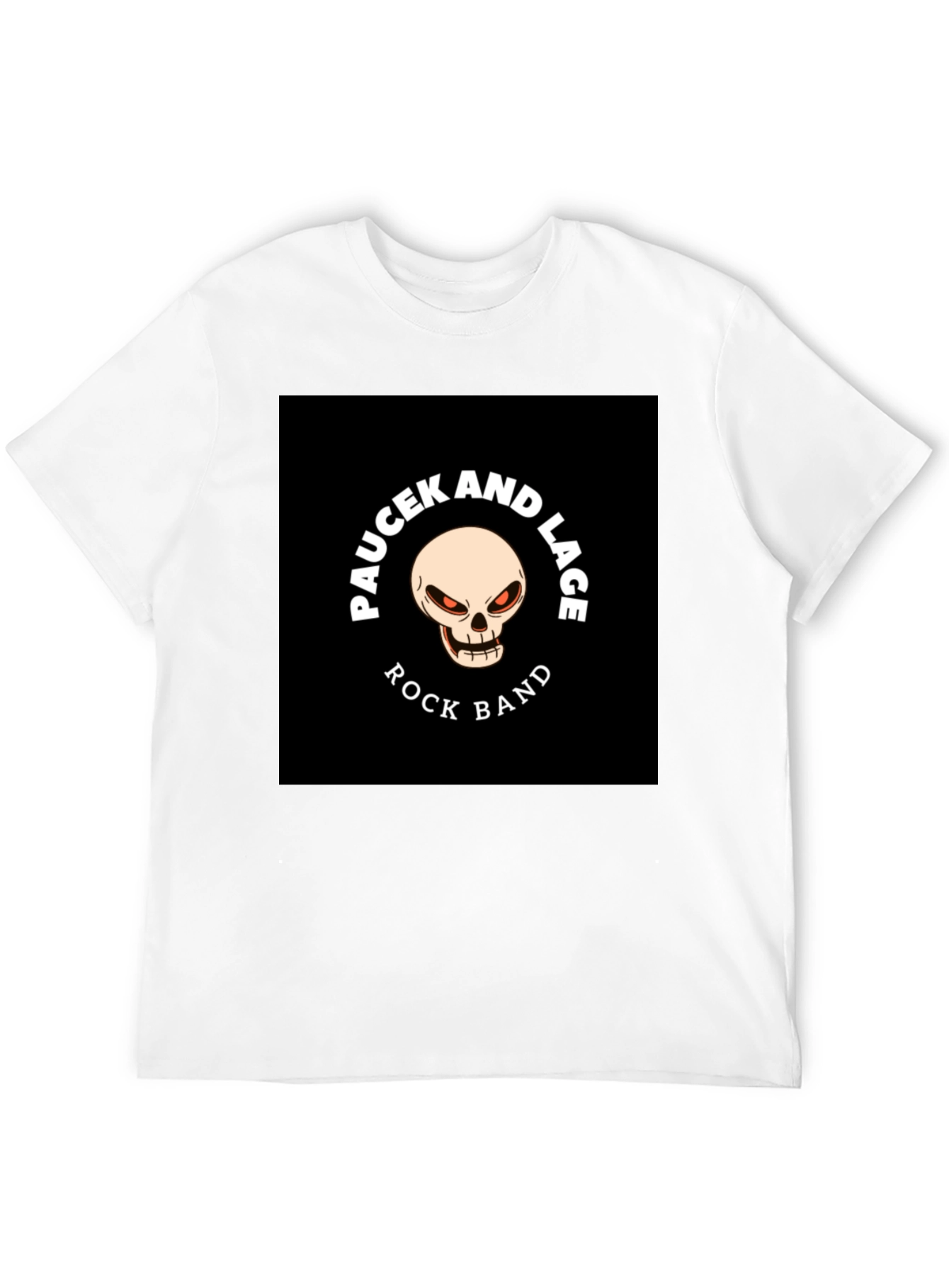 Paucek And Lace Rock Band Black T-Shirt