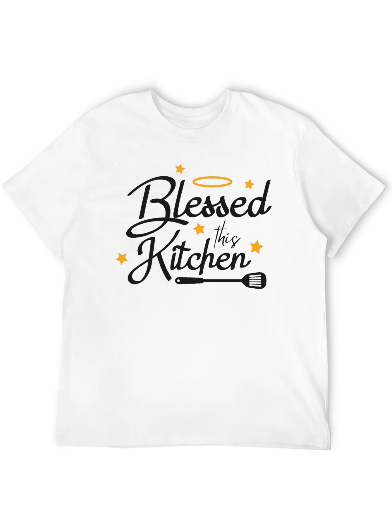 Blessed Kitchen Graphic Tee - Black Cotton T-Shirt