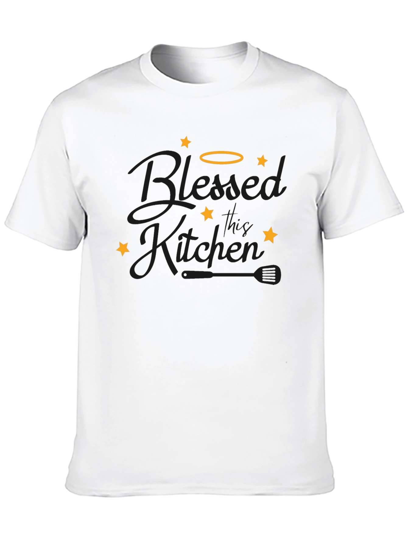 Blessed Kitchen Graphic Tee - Black Cotton T-Shirt