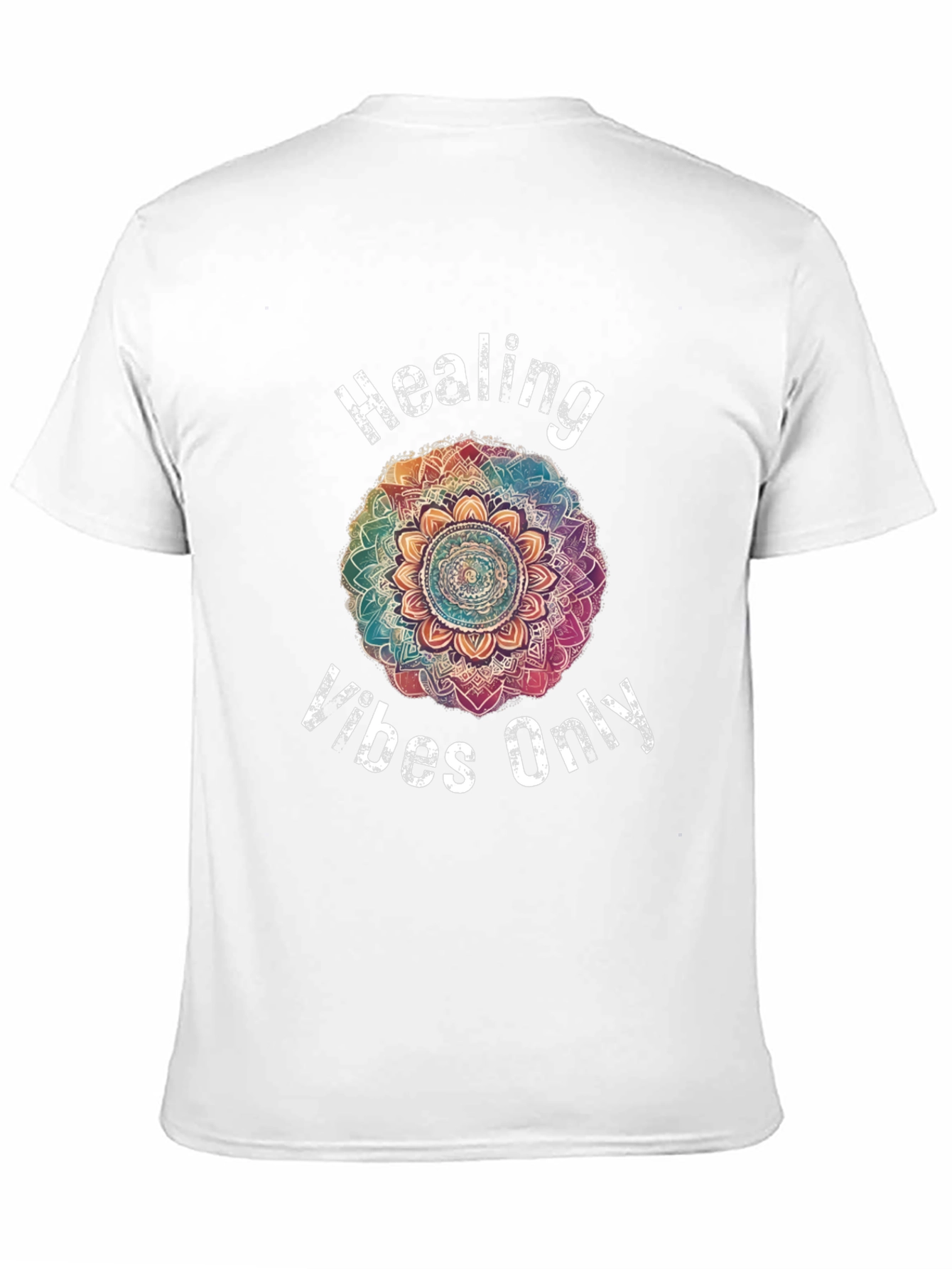 Healing Vibes Only Mandala Graphic T-Shirt