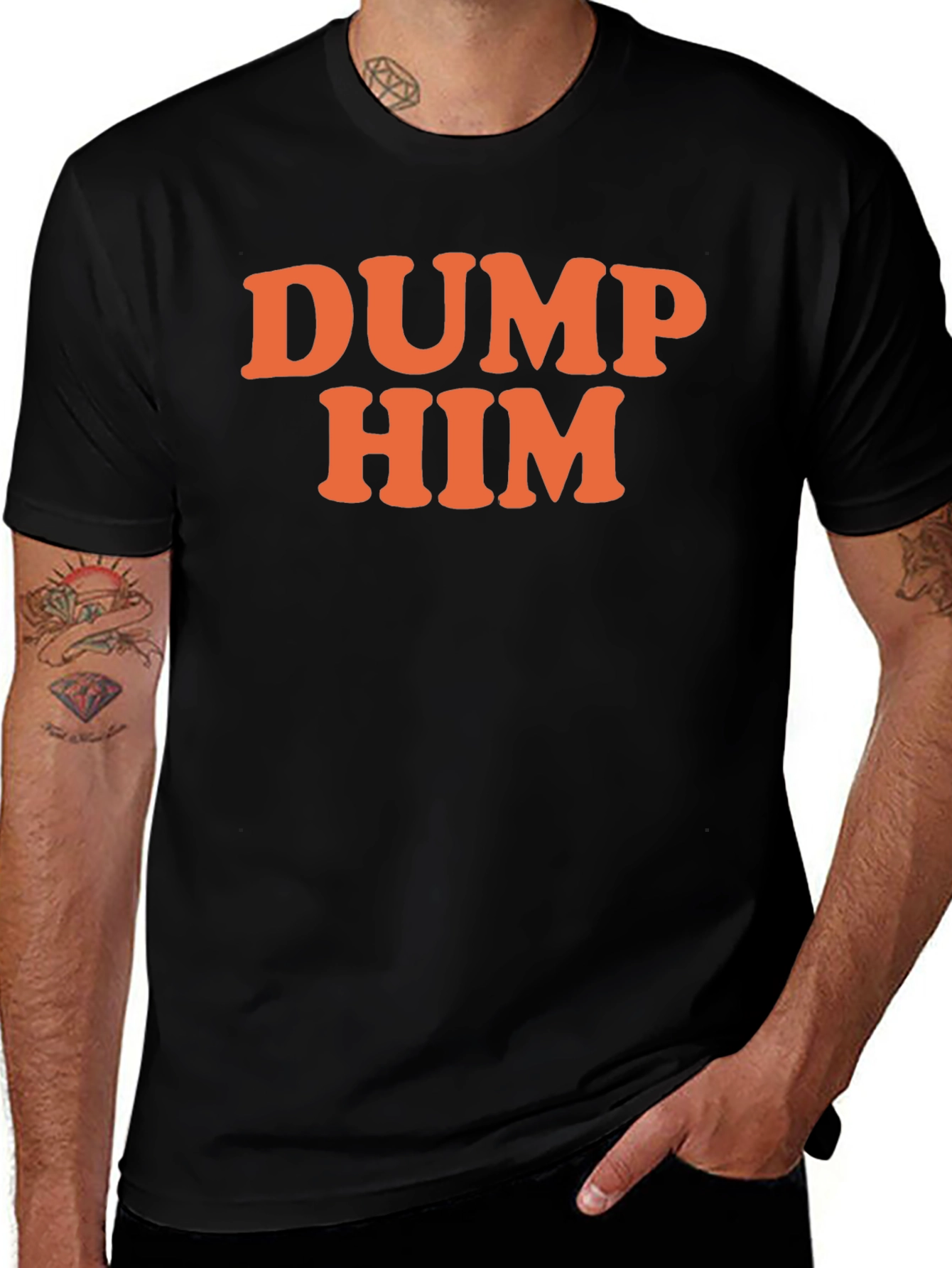 DUMP HIM Graphic T-Shirt - Sarcastic Fun