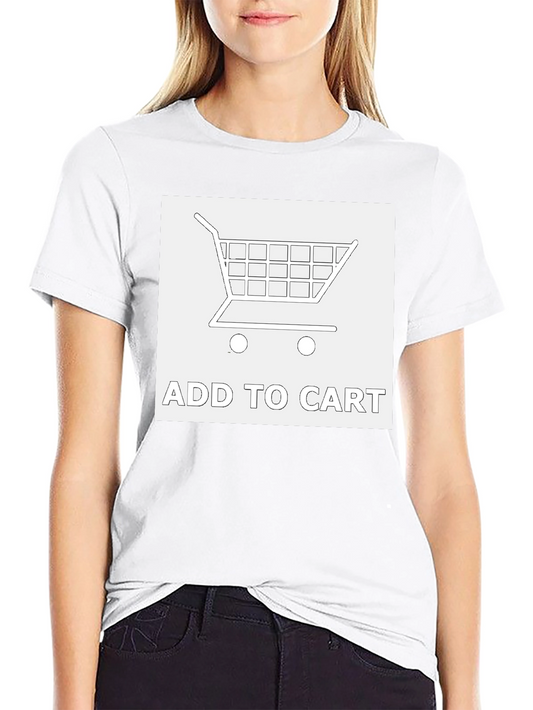 Add To Cart Graphic Tee - Shopping Cart Design