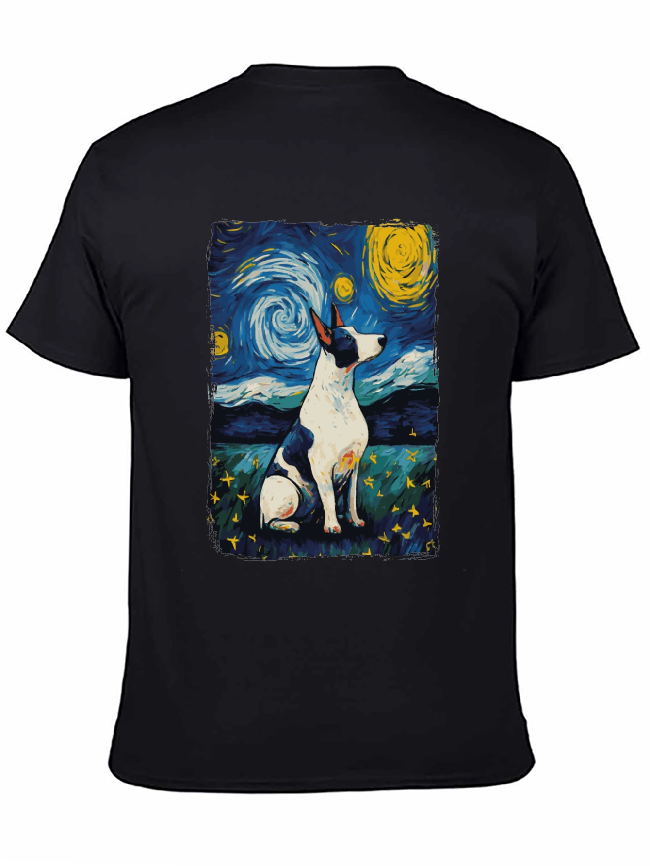 Starry Dog Night T-Shirt - Artistic Pet Tee