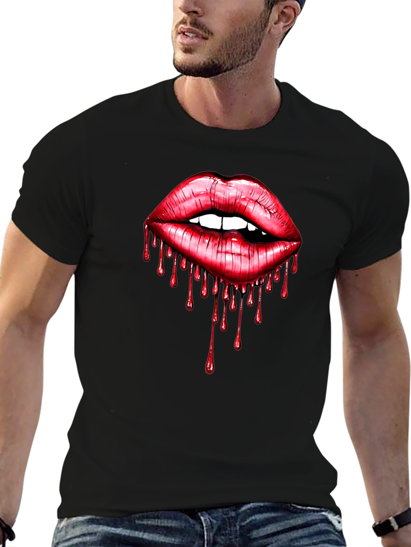 Bloody Lips Graphic Tee - Unisex