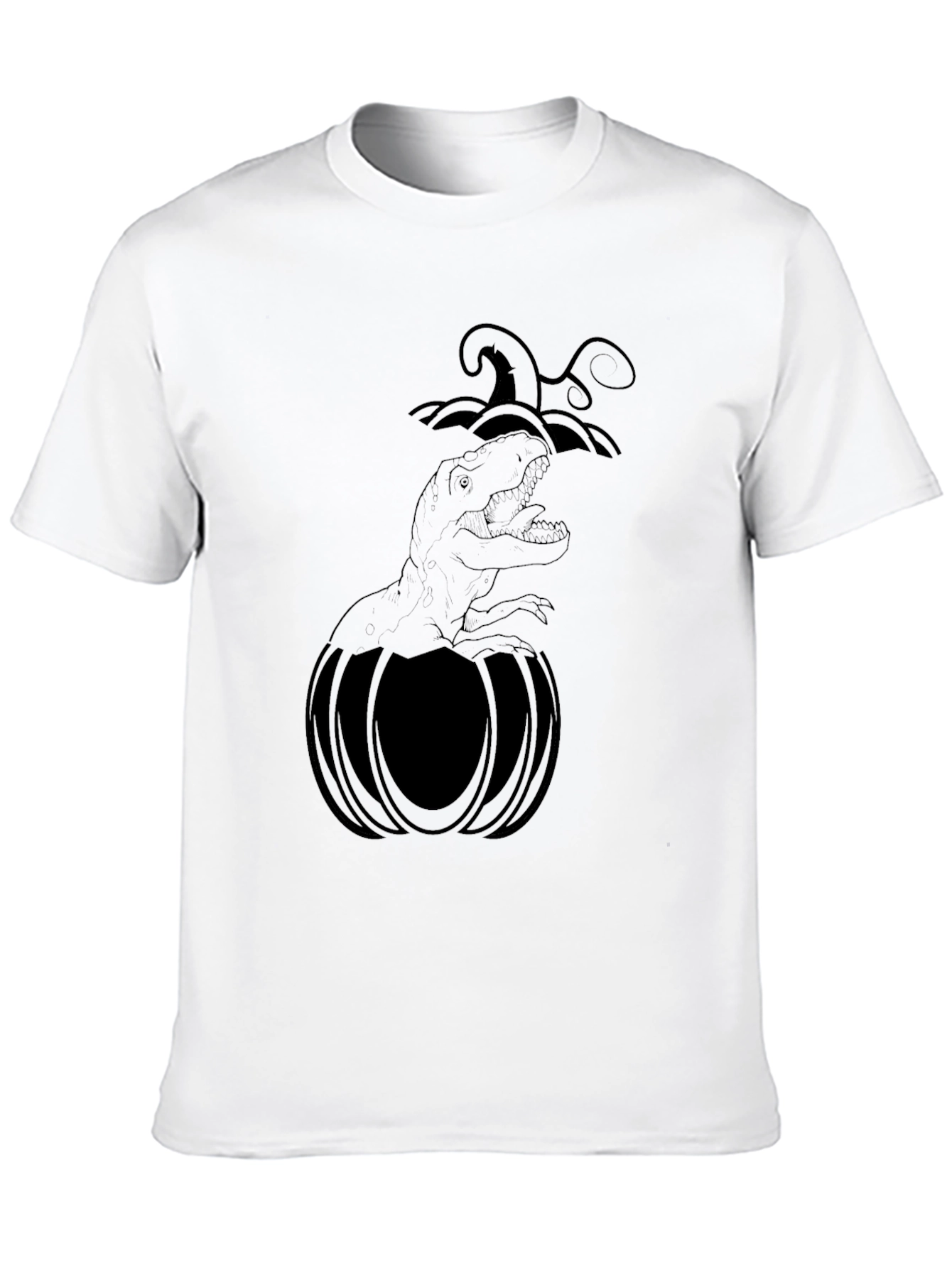 Halloween Dino Pumpkin T-Shirt