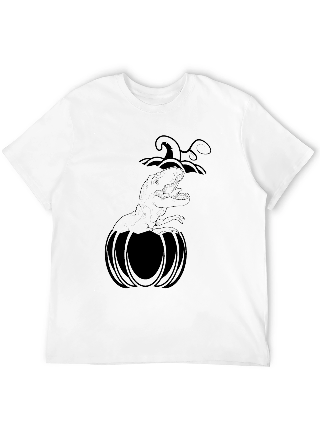 Halloween Dino Pumpkin T-Shirt