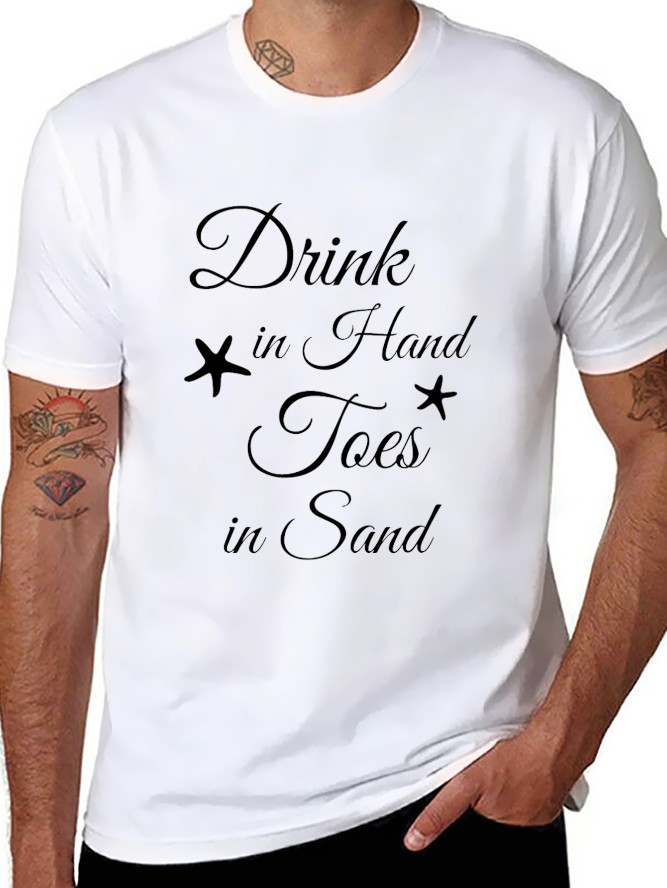 Drink in Hand Toes in Sand T-Shirt