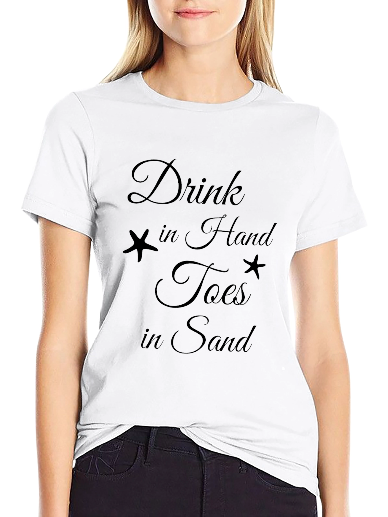 Drink in Hand Toes in Sand T-Shirt