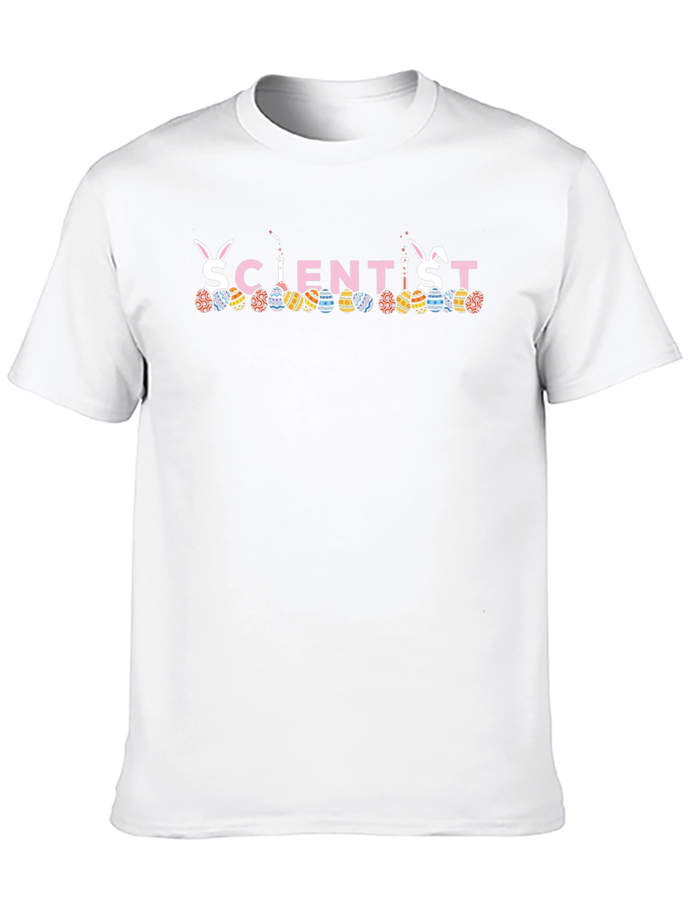 Scientist Easter Bunny Egg T-Shirt Funny Spring Holiday Tee