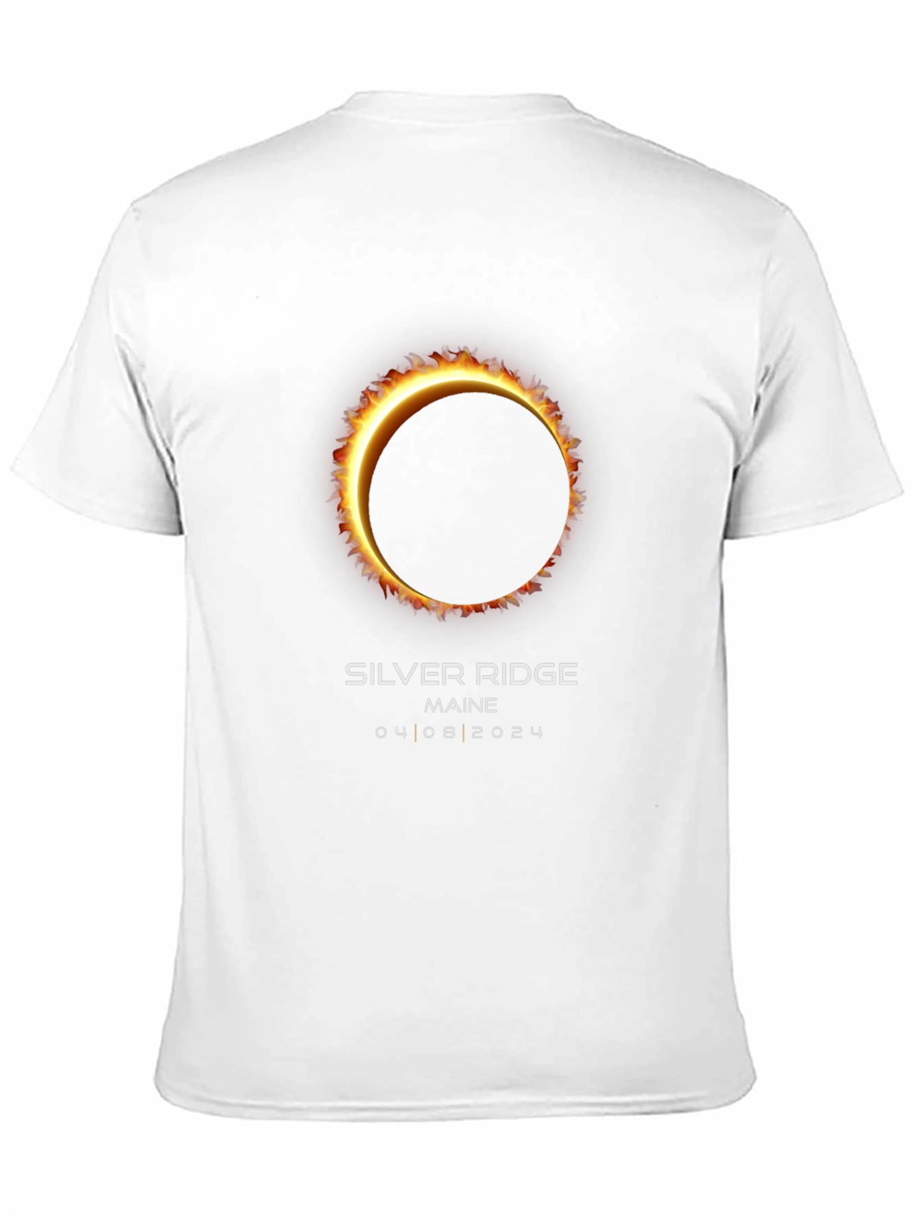 Total Solar Eclipse 2024 T-Shirt Silver Ridge Maine
