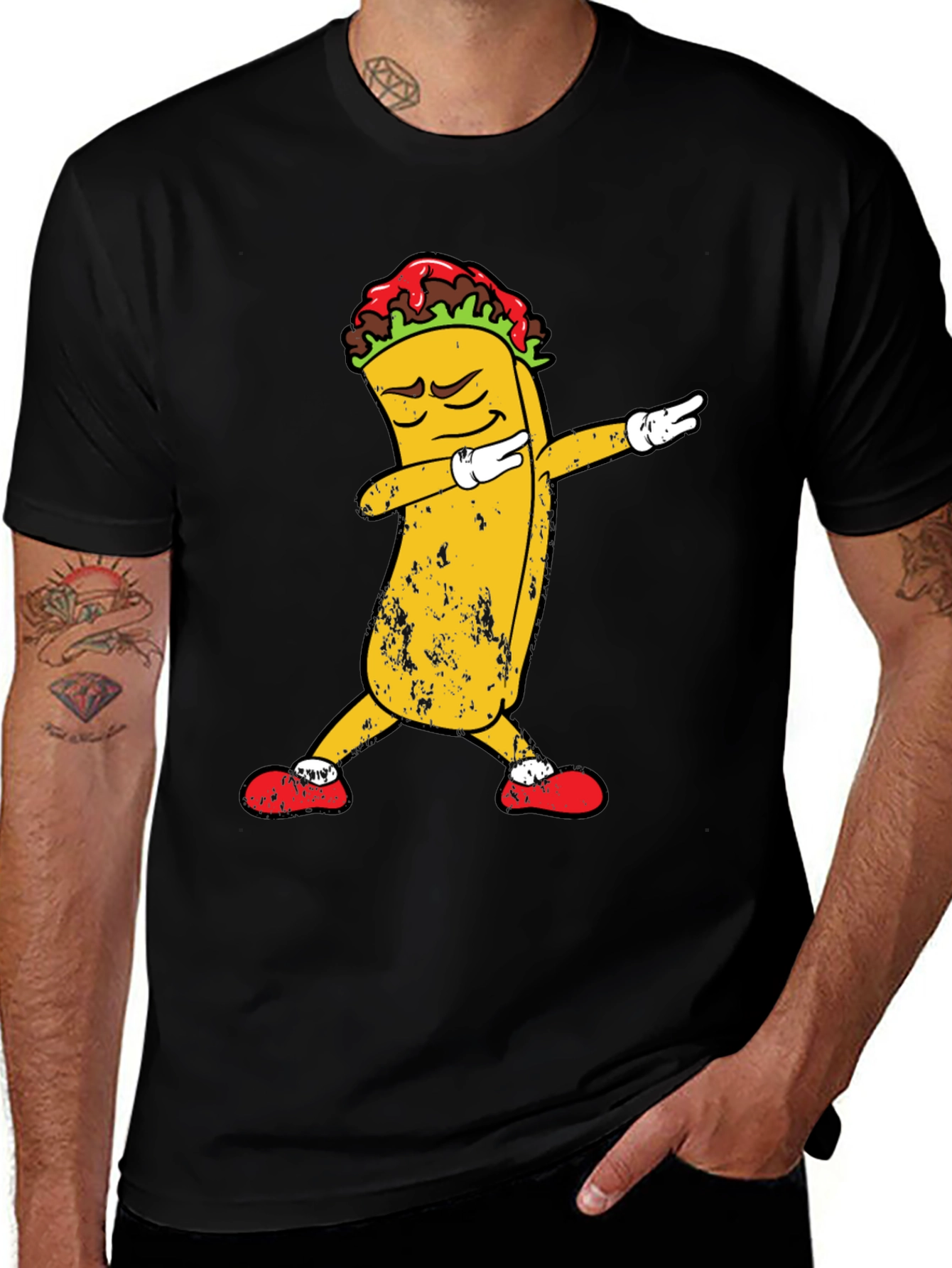 Dabbing Taco Graphic Tee - Cool & Fun T-Shirt