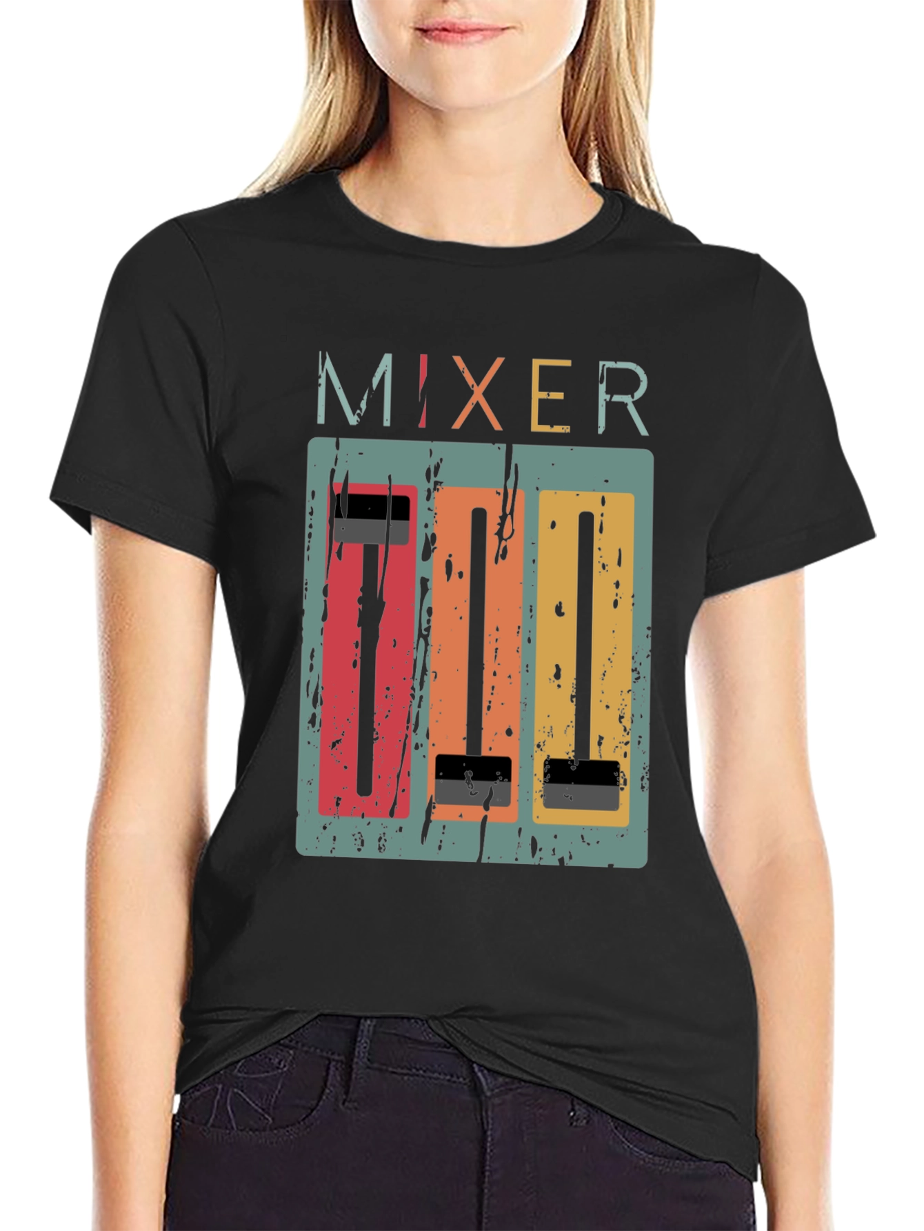 Retro Mixer Graphic Tee - Music Lovers T-Shirt