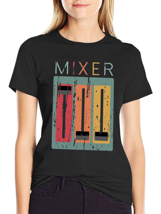 Retro Mixer Graphic Tee - Music Lovers T-Shirt