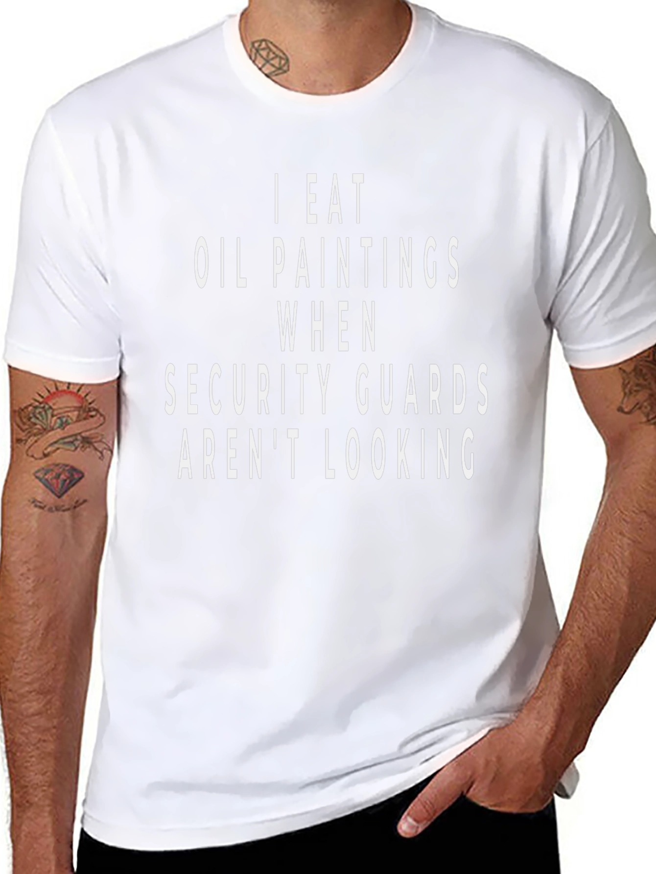 I Eat Oil Paintings Funny Graphic Tee